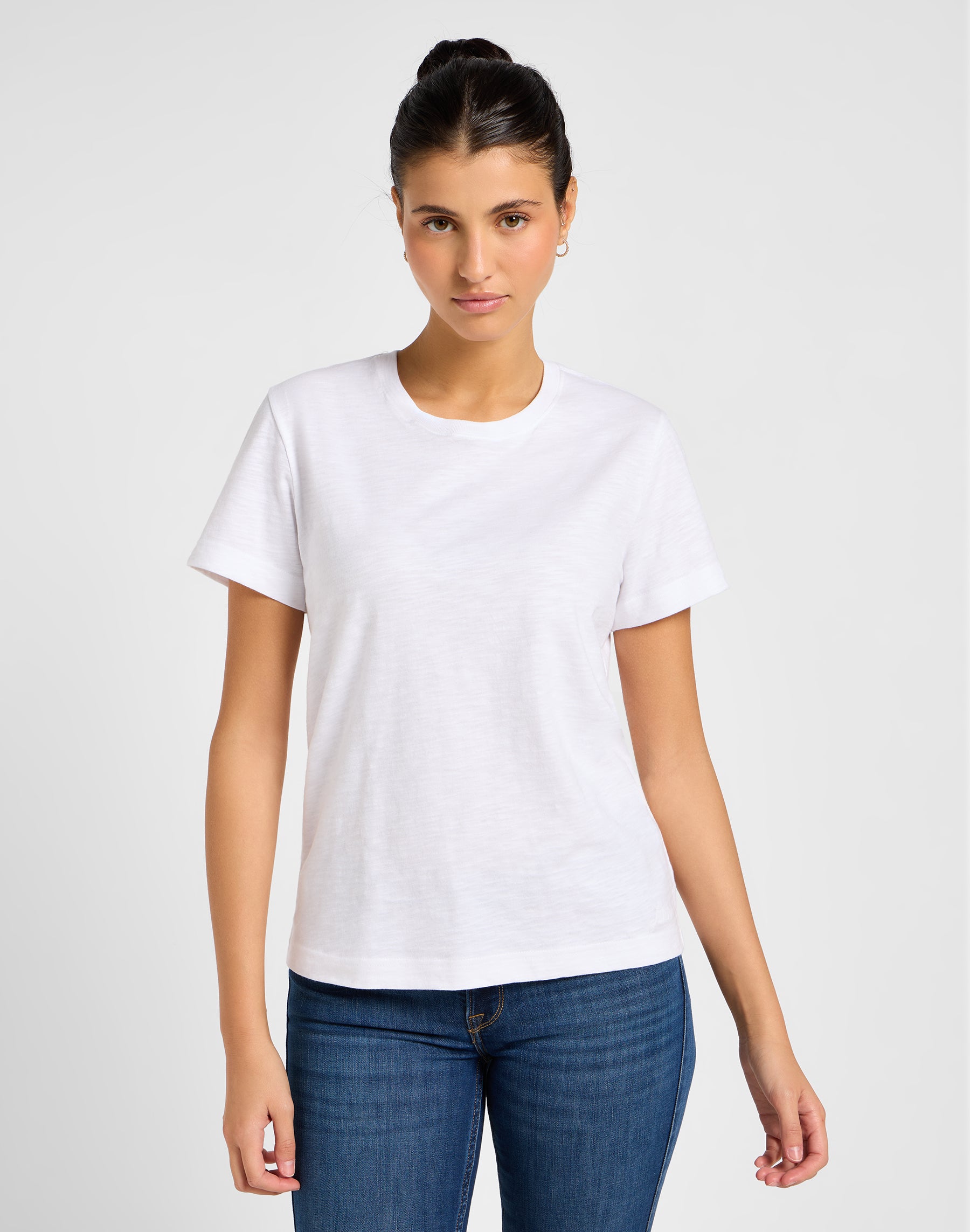 T-shirt Perfect Tee in bianco brillante Lee