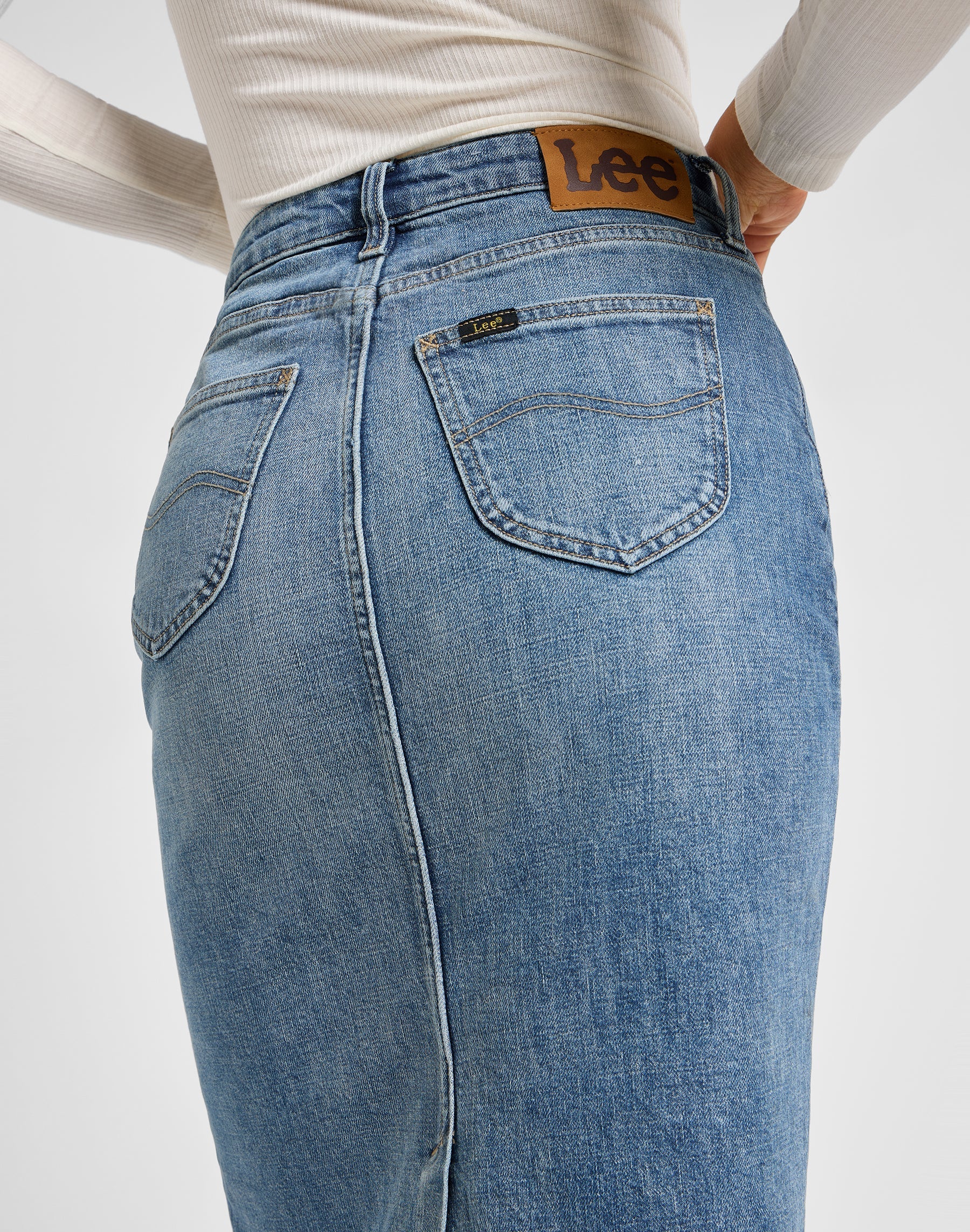 Maxi gonna con spacco sul retro in Set Free Skirts Lee