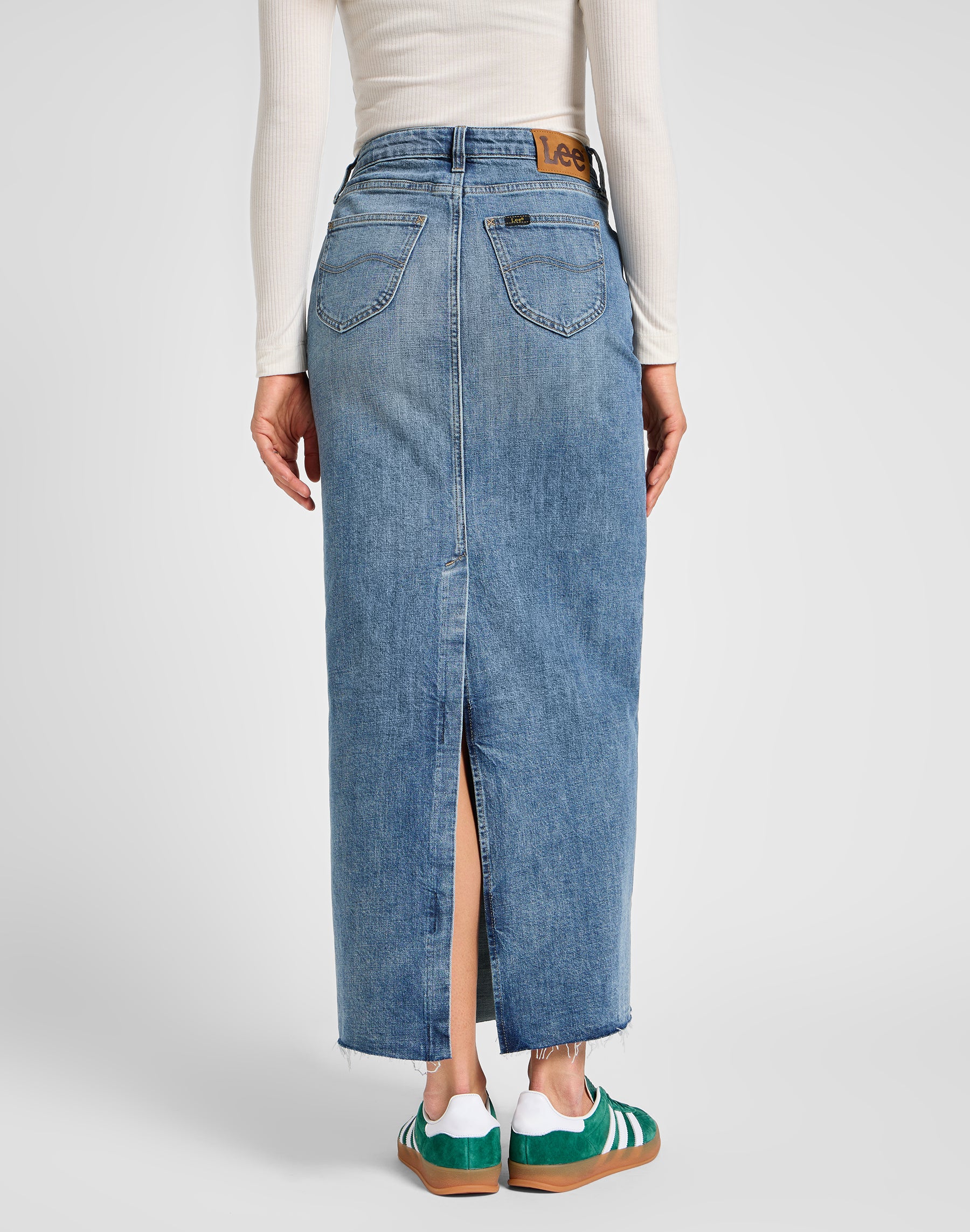 Maxi gonna con spacco sul retro in Set Free Skirts Lee
