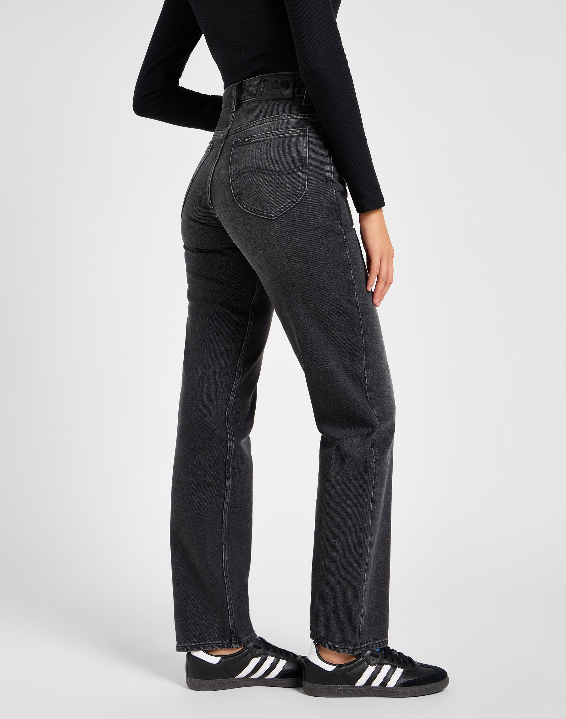 Rider Classic in jeans neri anneriti Lee
