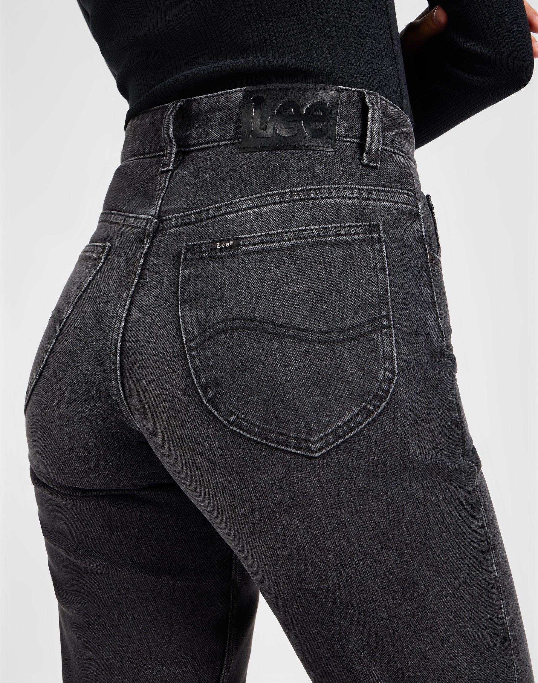 Rider Classic in jeans neri anneriti Lee
