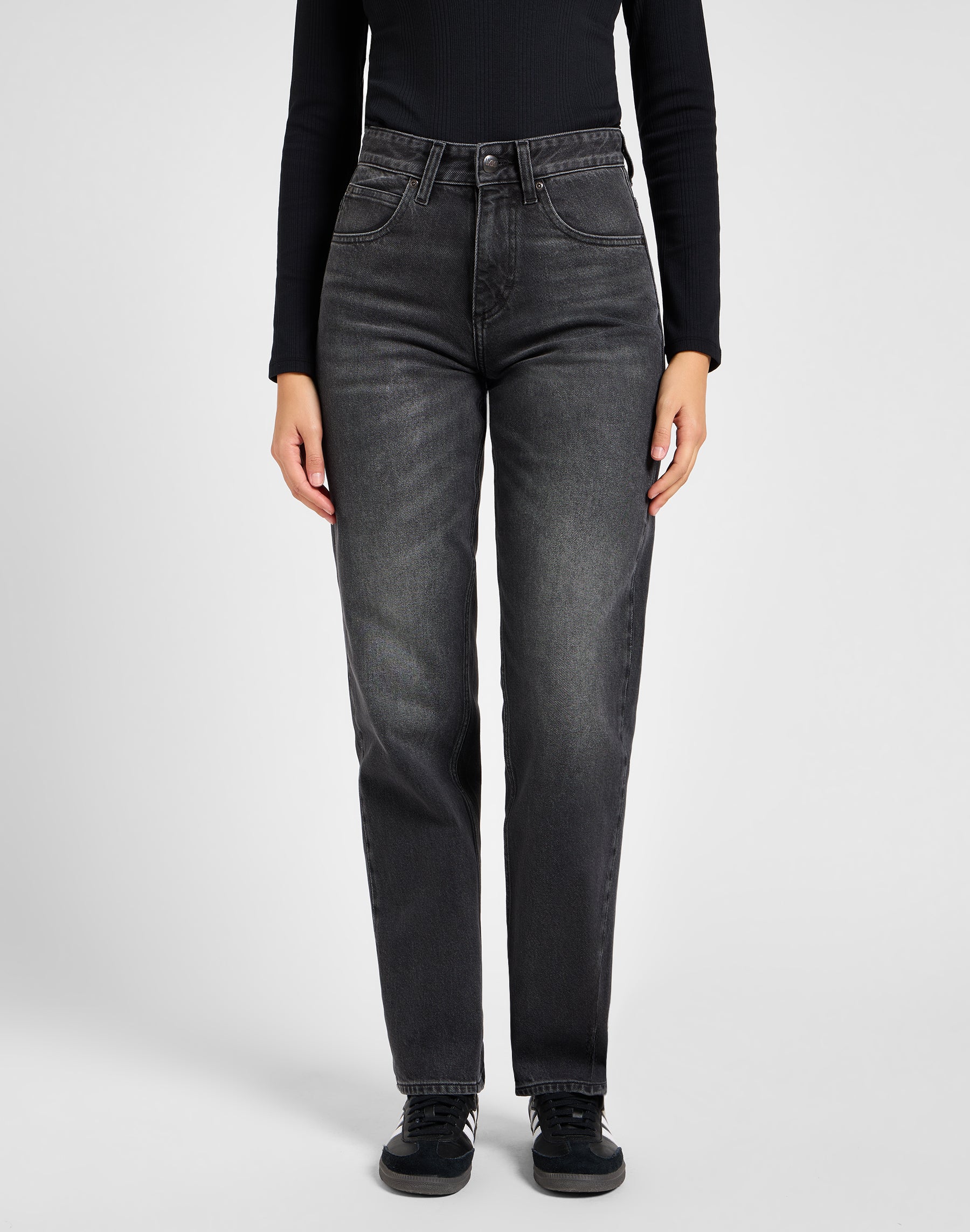 Rider Classic in jeans neri anneriti Lee