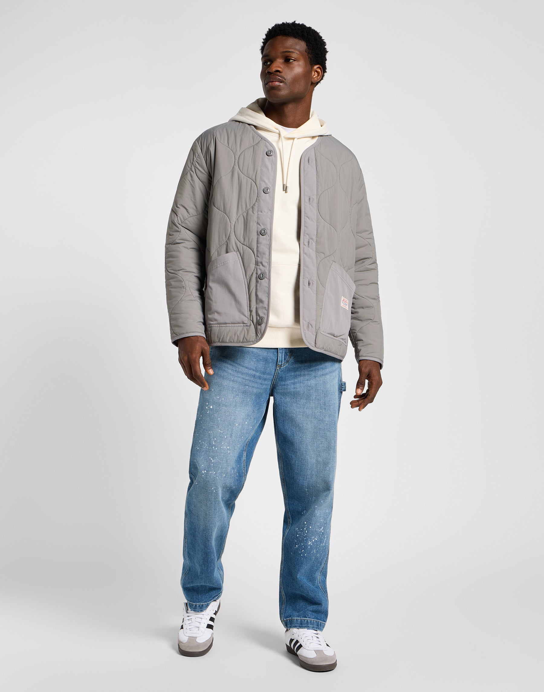 Lee Giacca con fodera trapuntata in Hd Gray Jackets Lee