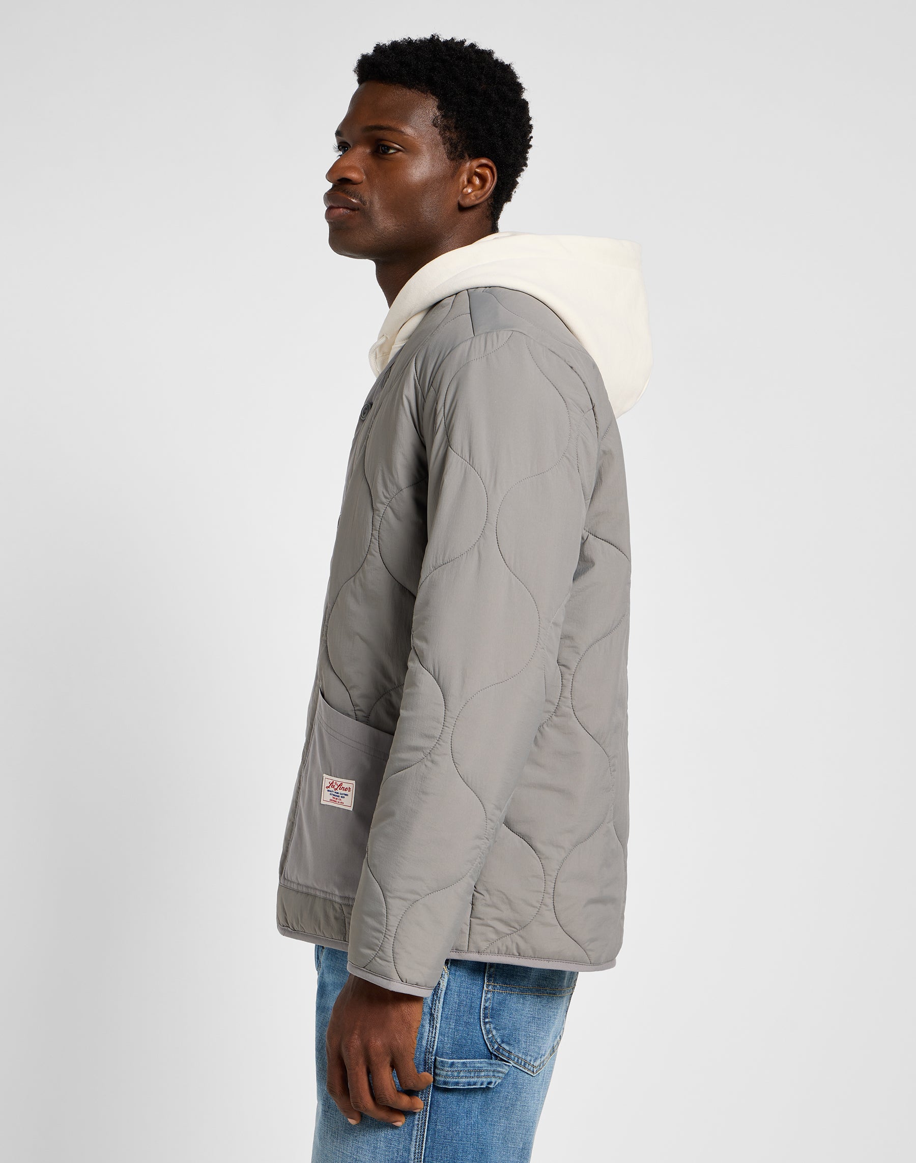 Lee Giacca con fodera trapuntata in Hd Gray Jackets Lee