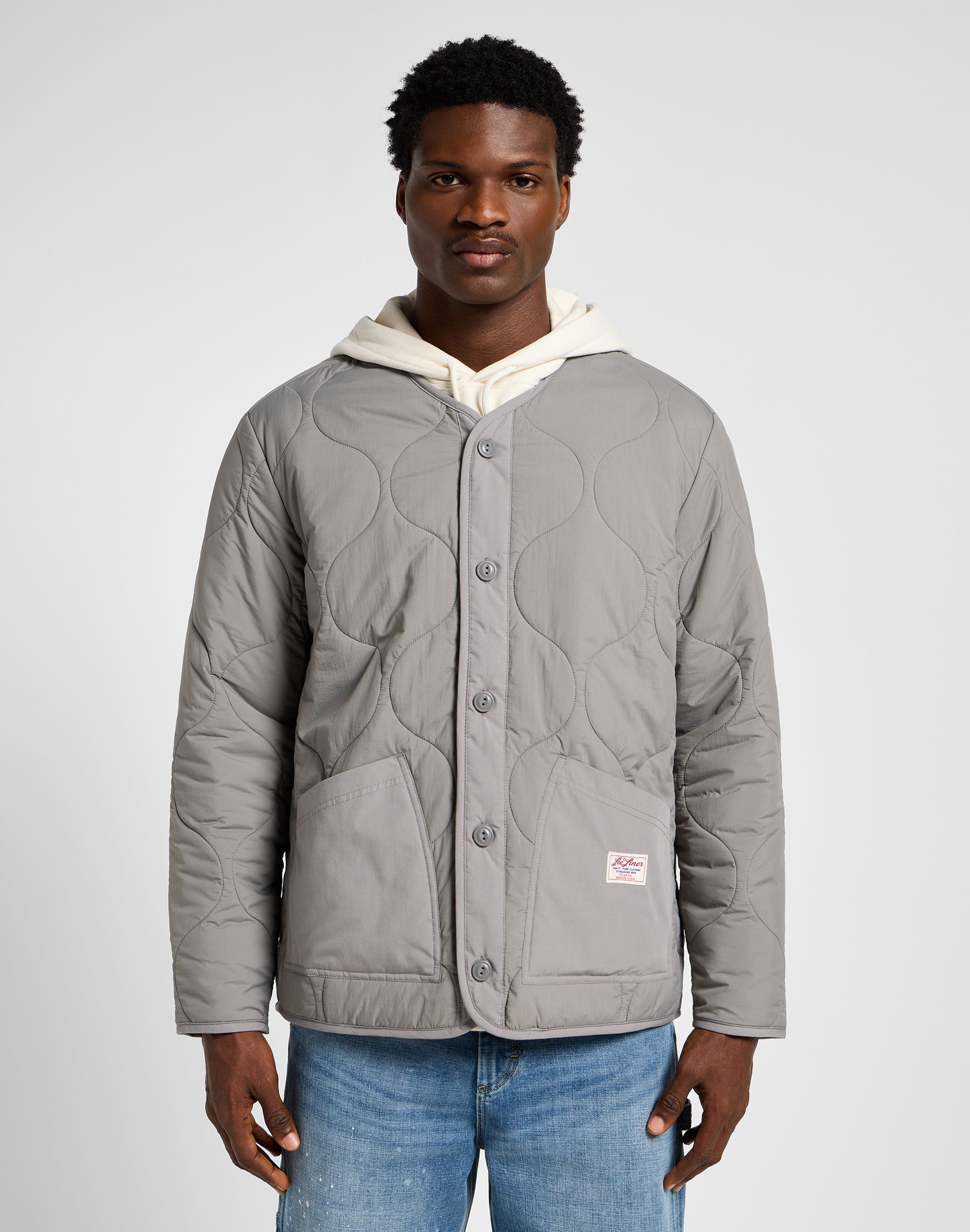 Lee Giacca con fodera trapuntata in Hd Gray Jackets Lee