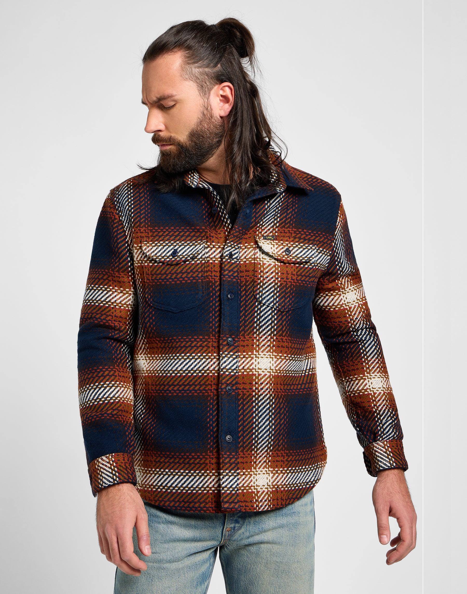 101 Camicia da operaio in camicie blu Lee