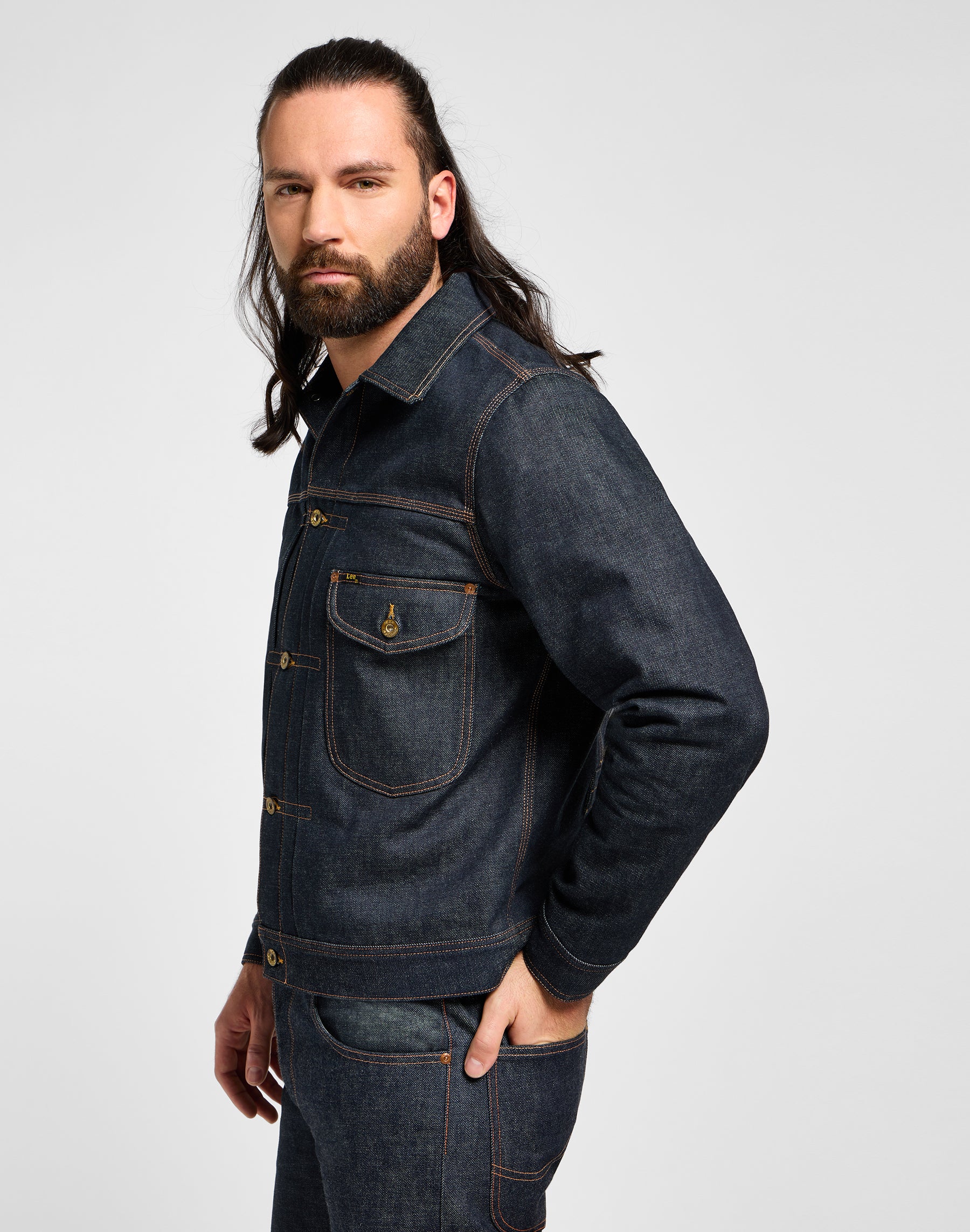 101 Giacca da cowboy foderata in Raw Jackets Lee