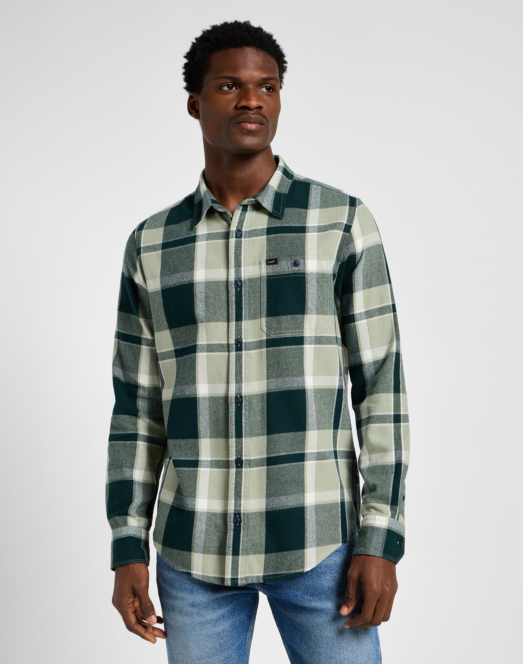 Camicia Leesure in Verde Camicie Lee