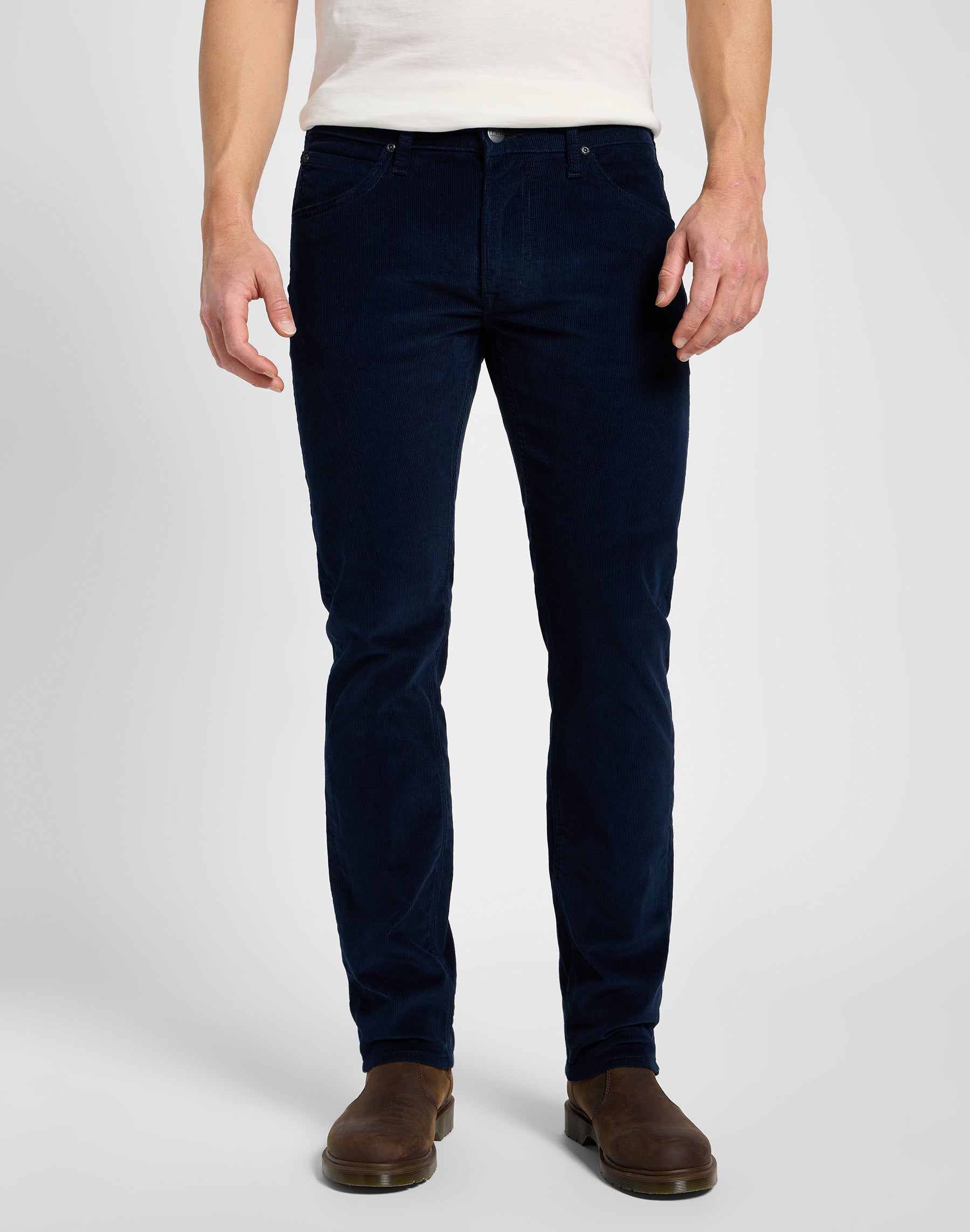 Pantaloni Daren Zip Fly in Rivet Navy Lee