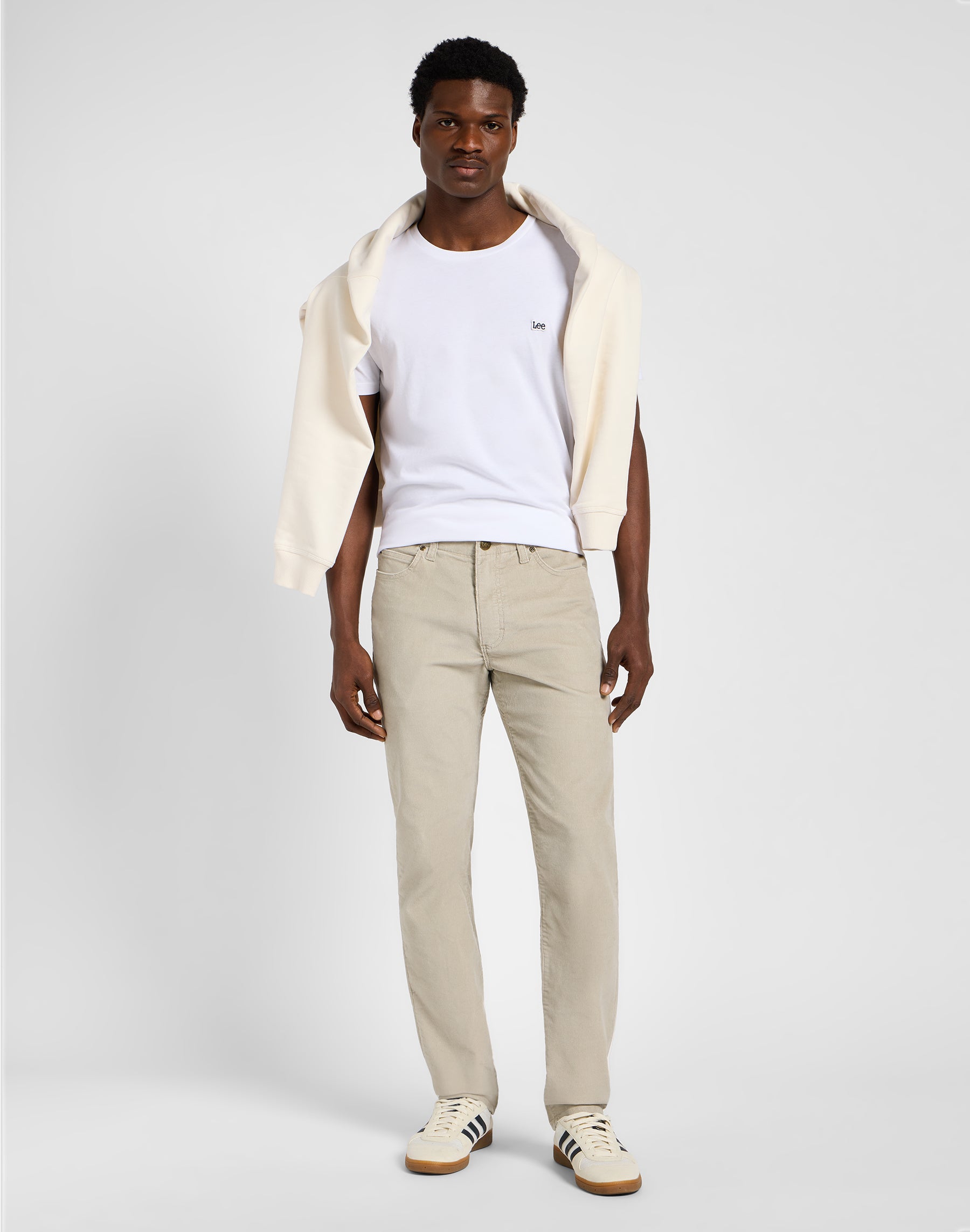 Pantaloni slim fit MVP in pietra di Salina Lee