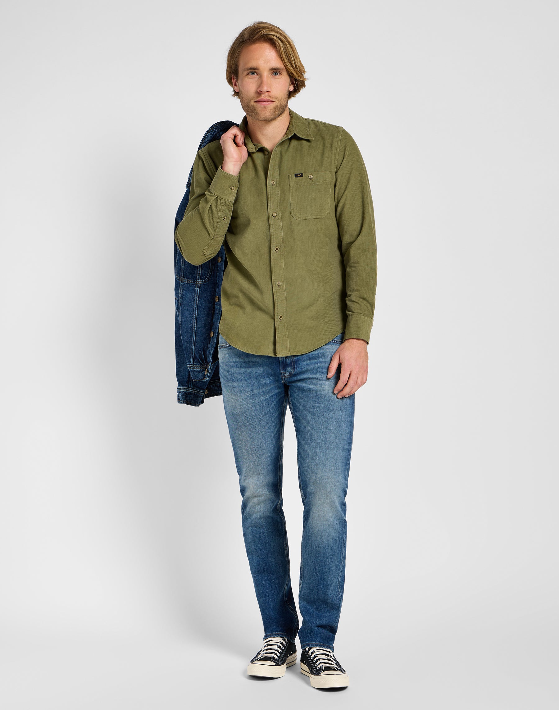 Daren Zip Fly in jeans Rising Tide Lee