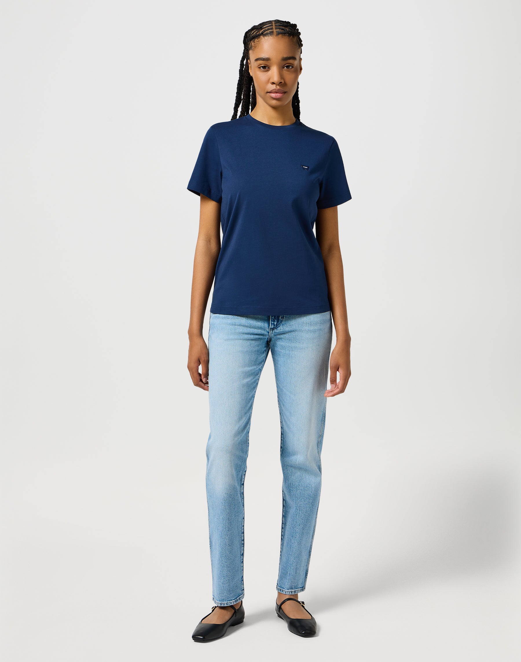 Maglietta regular in blu scuro T-shirt Wrangler