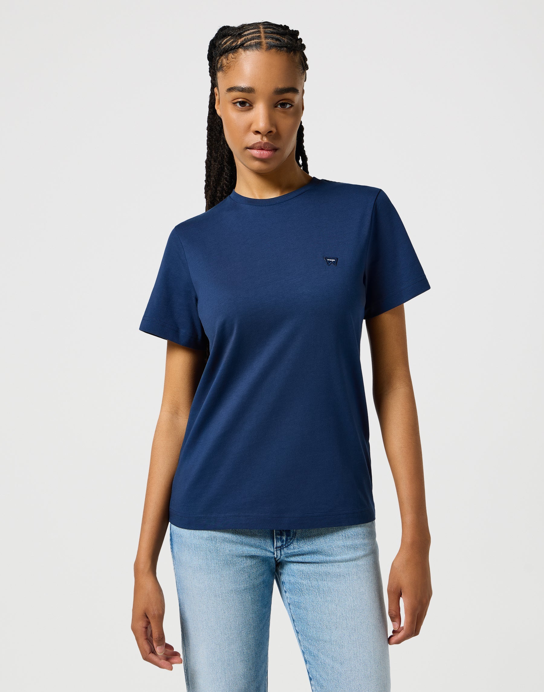 Maglietta regular in blu scuro T-shirt Wrangler