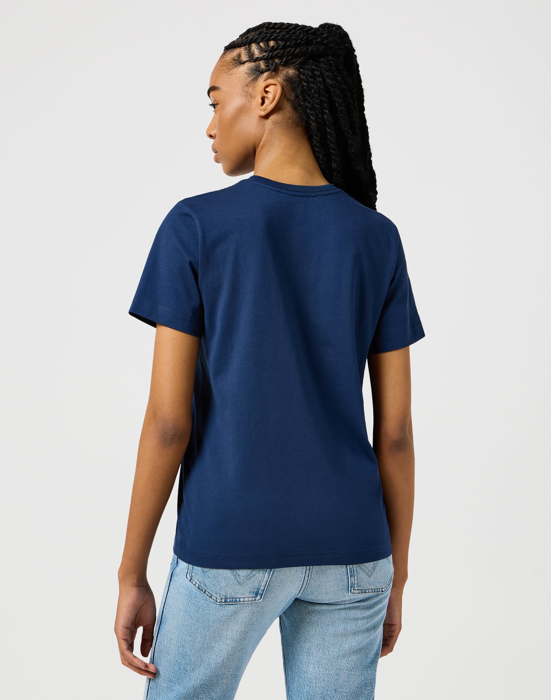 Maglietta regular in blu scuro T-shirt Wrangler