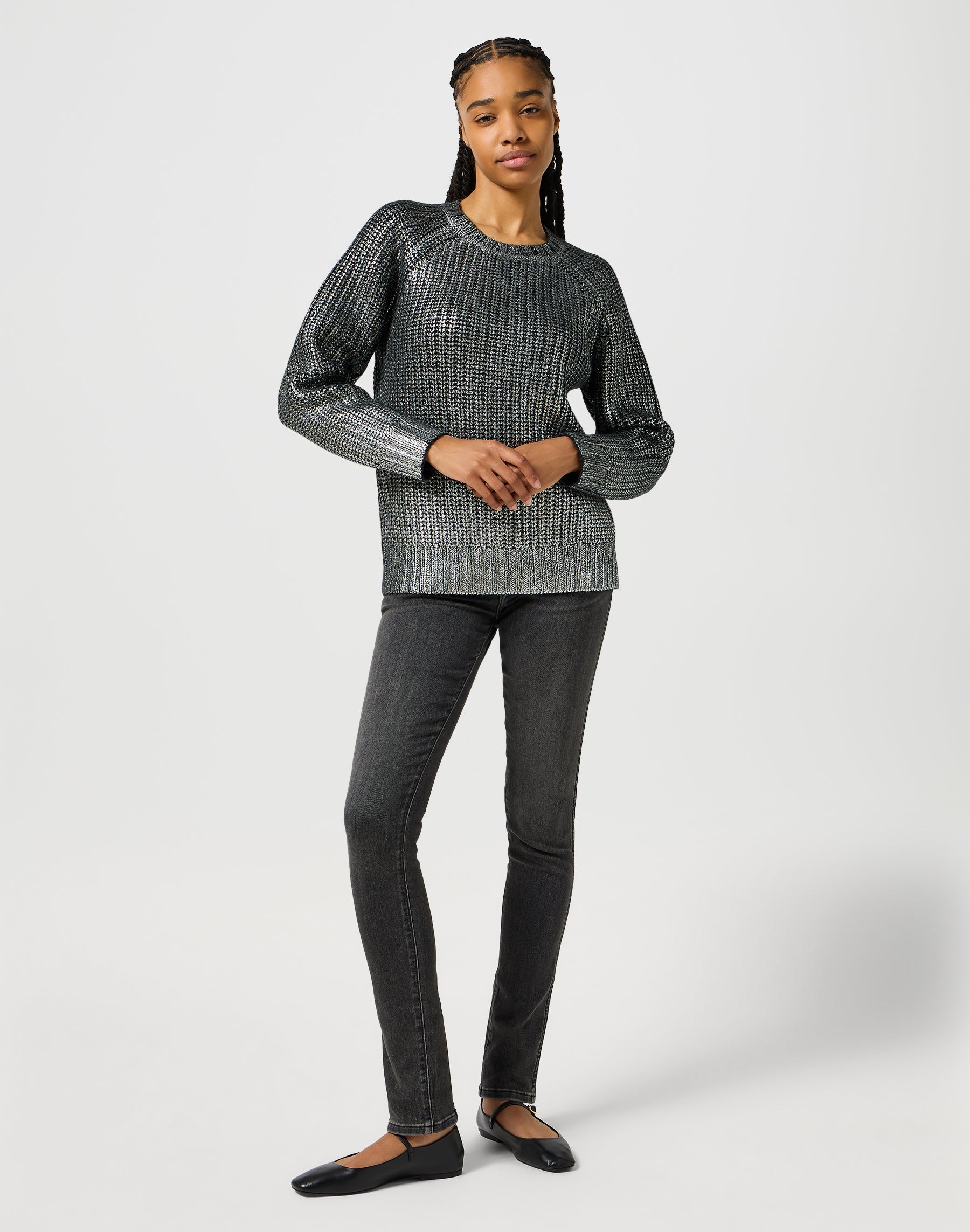 Maglione smerigliato in argento Felpe Wrangler