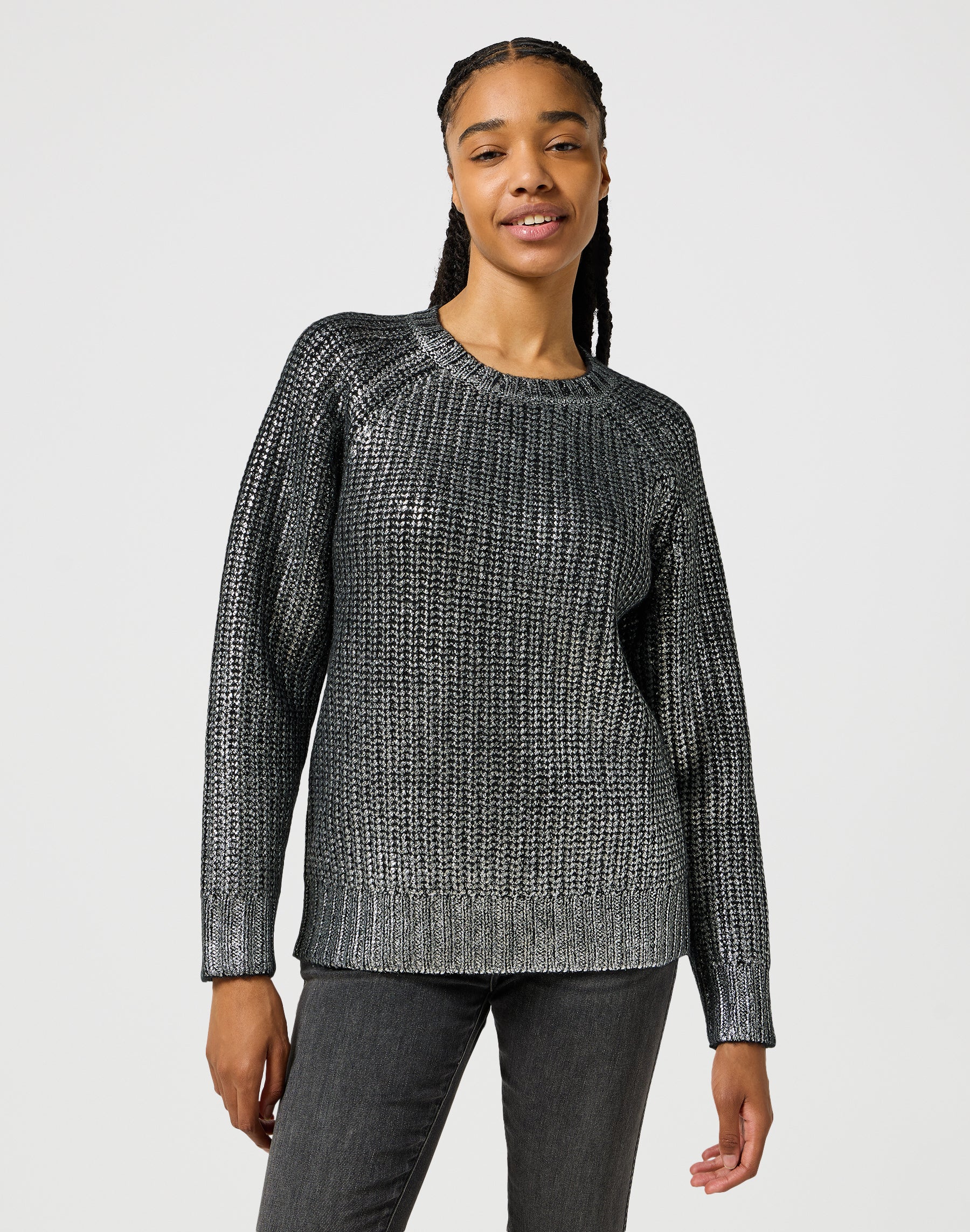 Maglione smerigliato in argento Felpe Wrangler