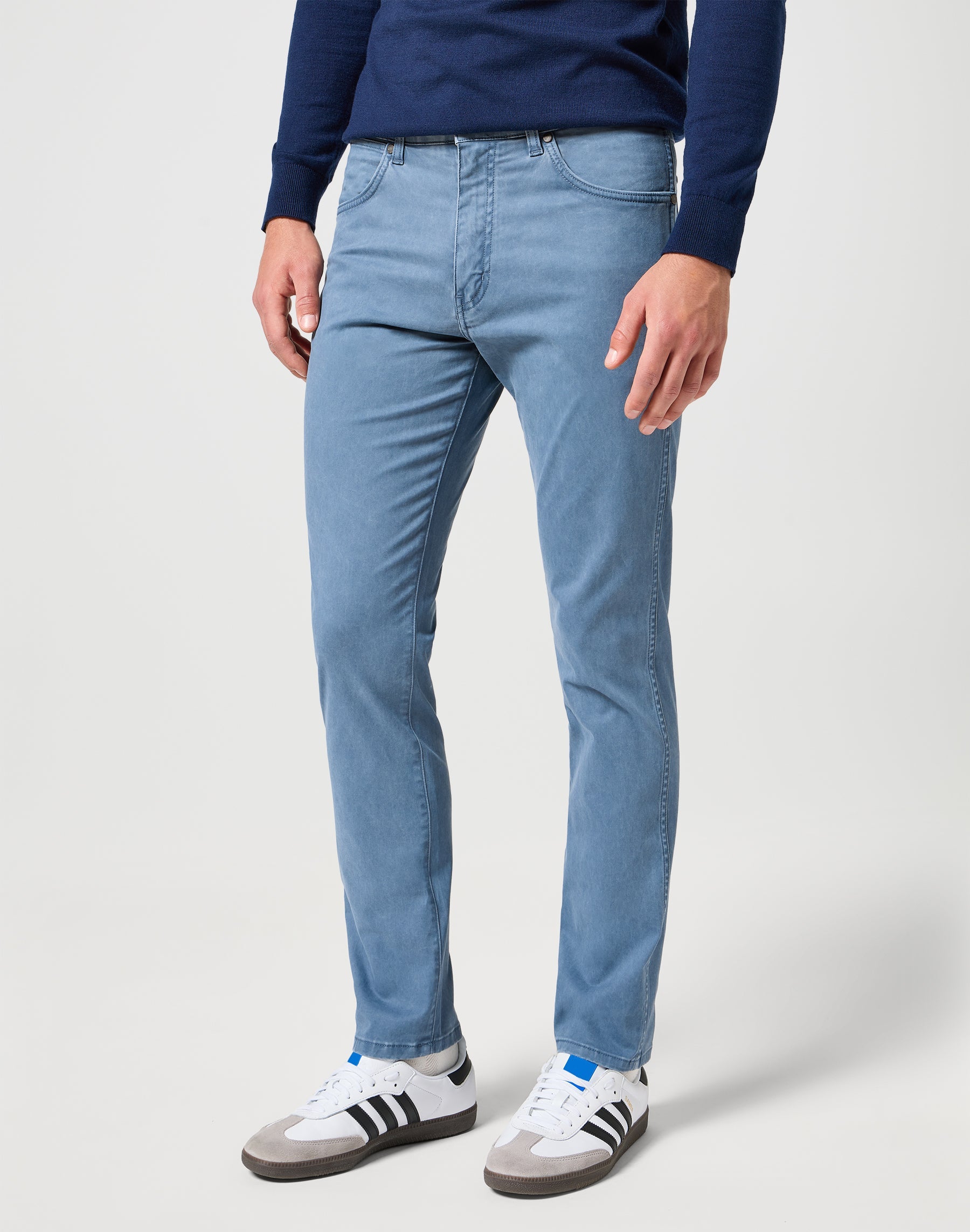 Larston in pantaloni grisaglia Wrangler