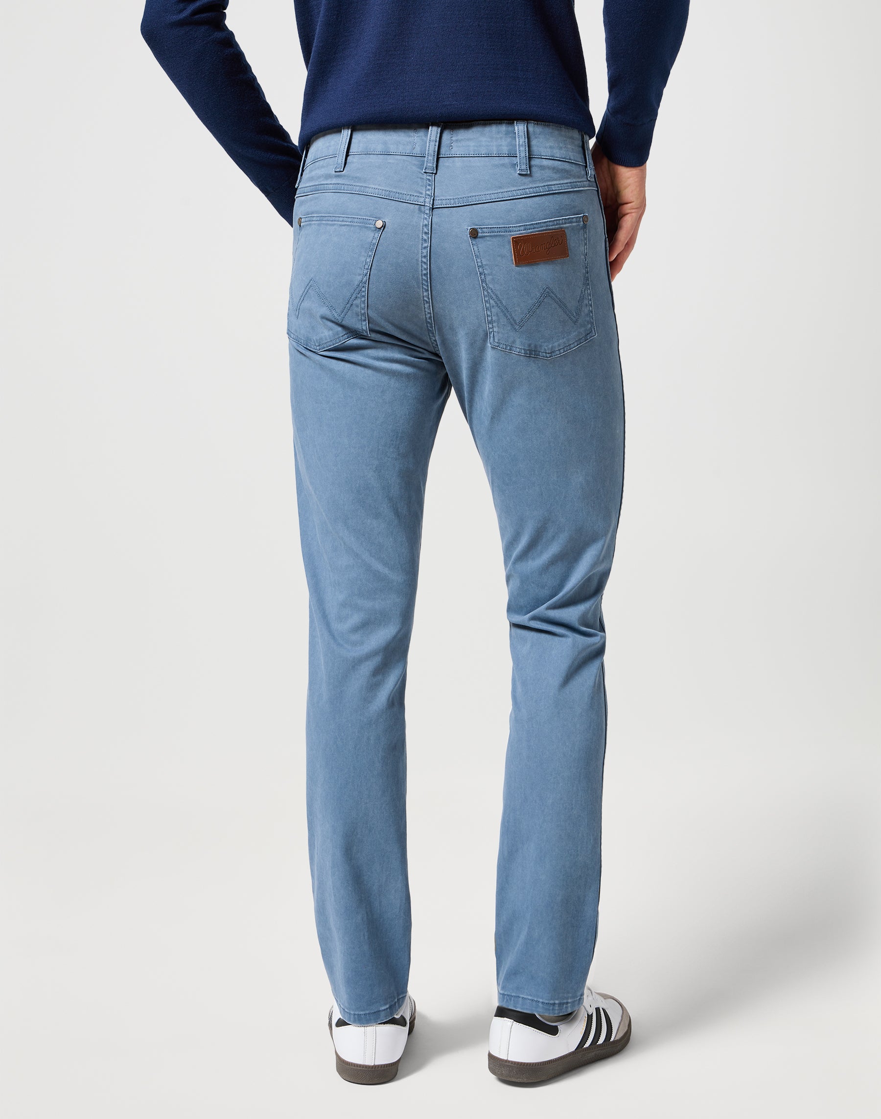 Larston in pantaloni grisaglia Wrangler