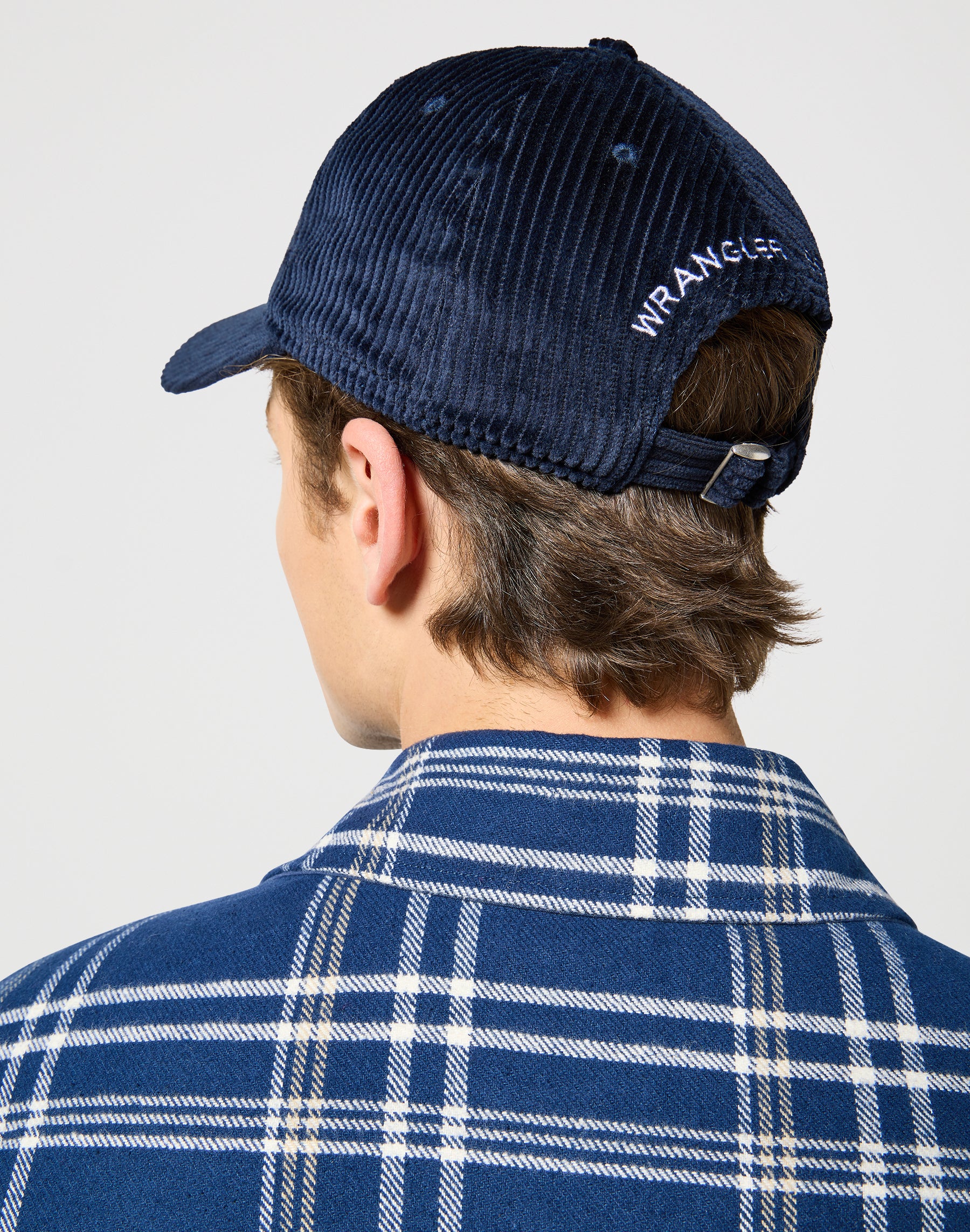 Cappello in velluto a coste con cappuccio Wrangler in blu scuro