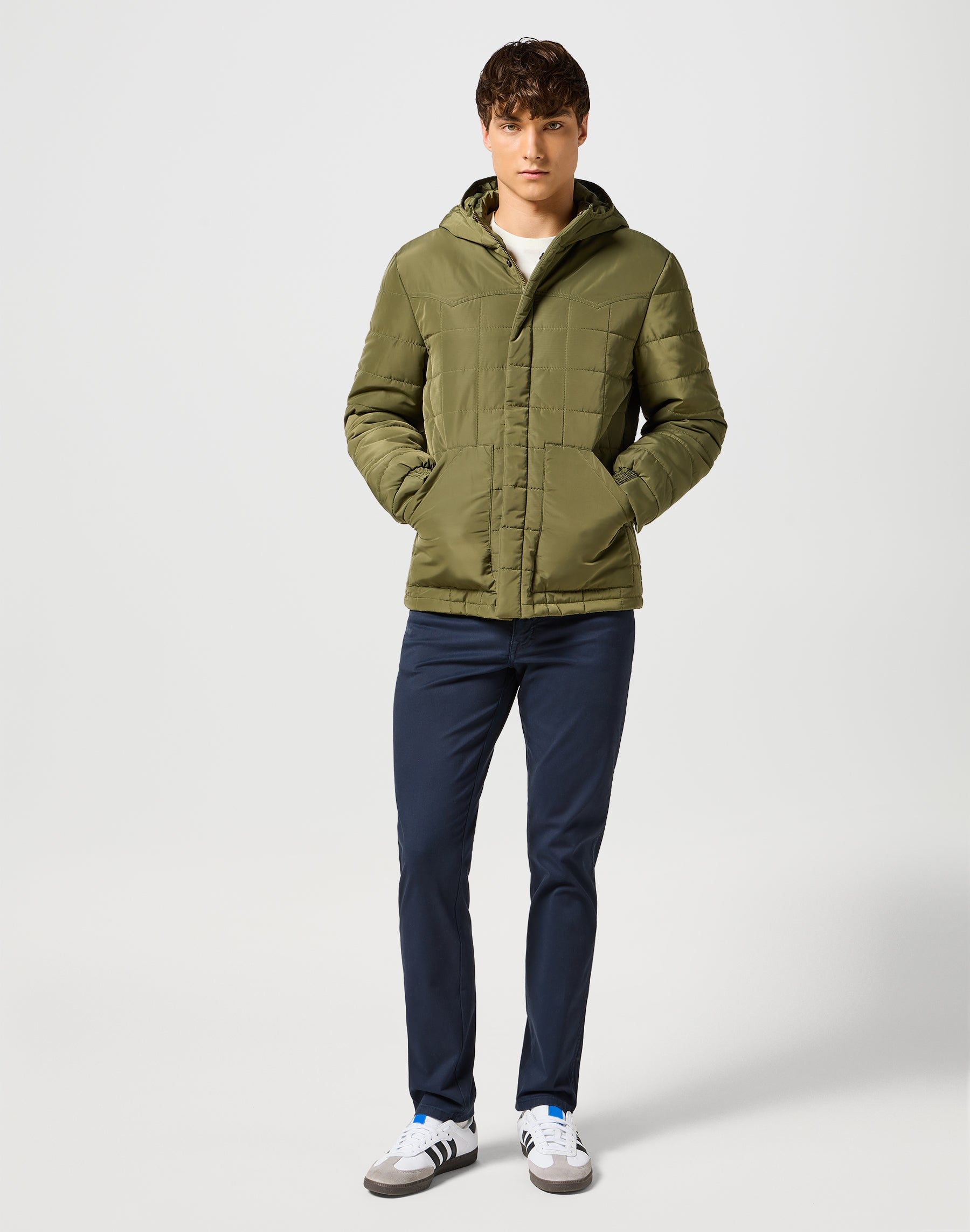 Puffer di transizione in verde edera Giacche Wrangler