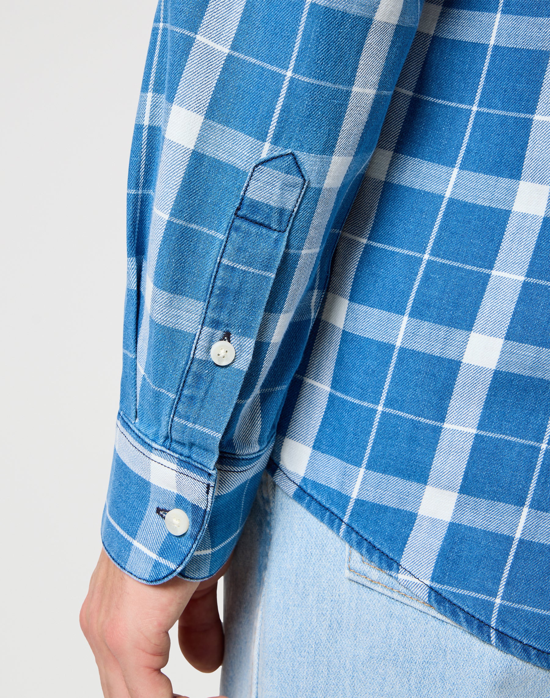 Camicia monotasche in blu indaco Camicie Wrangler