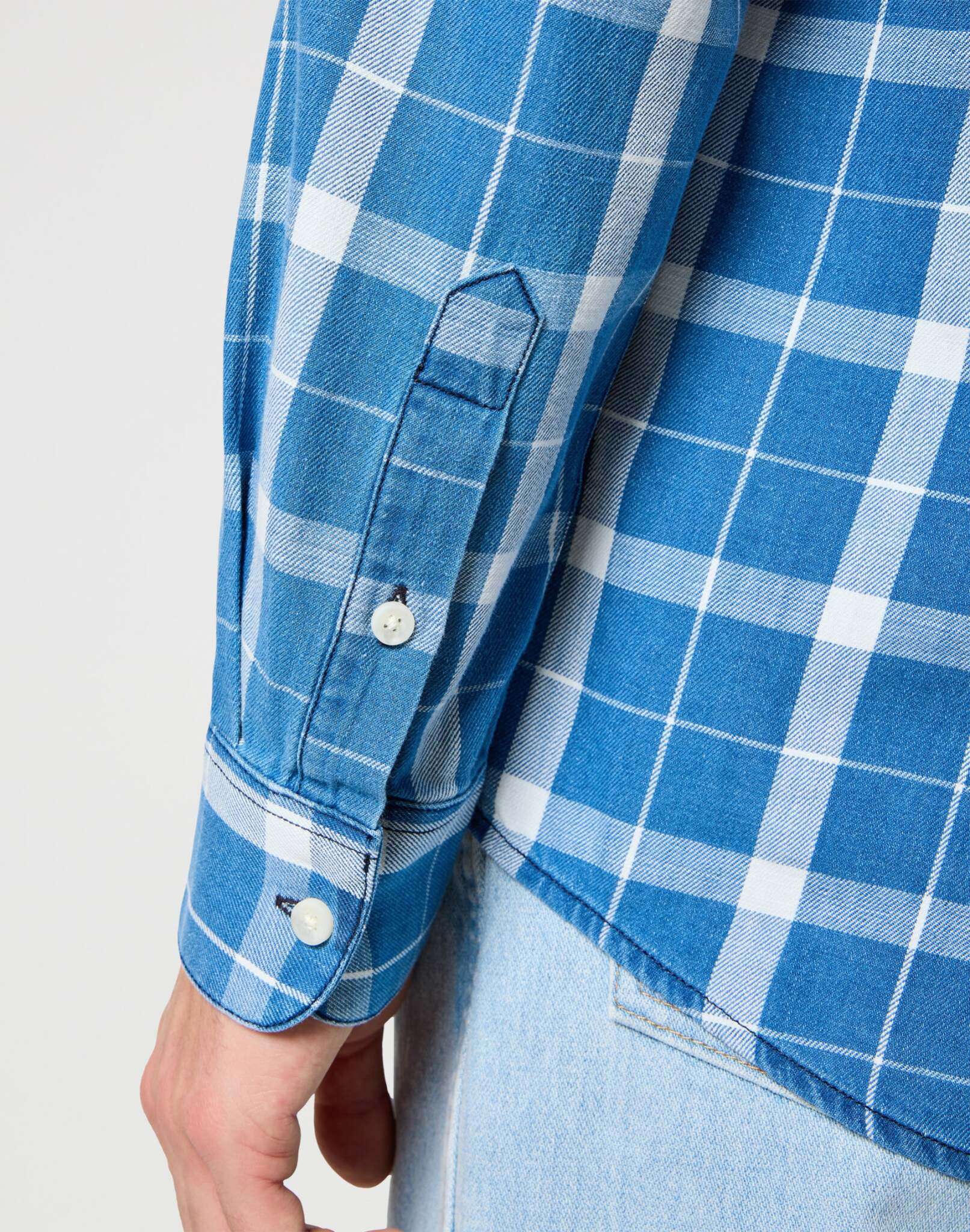 Camicia monotasche in blu indaco Camicie Wrangler