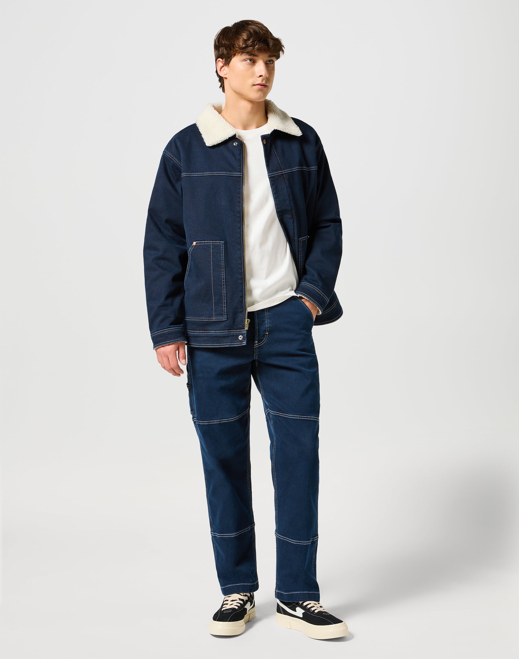 Giacca Casey Sherpa in Midnight Giacche Wrangler