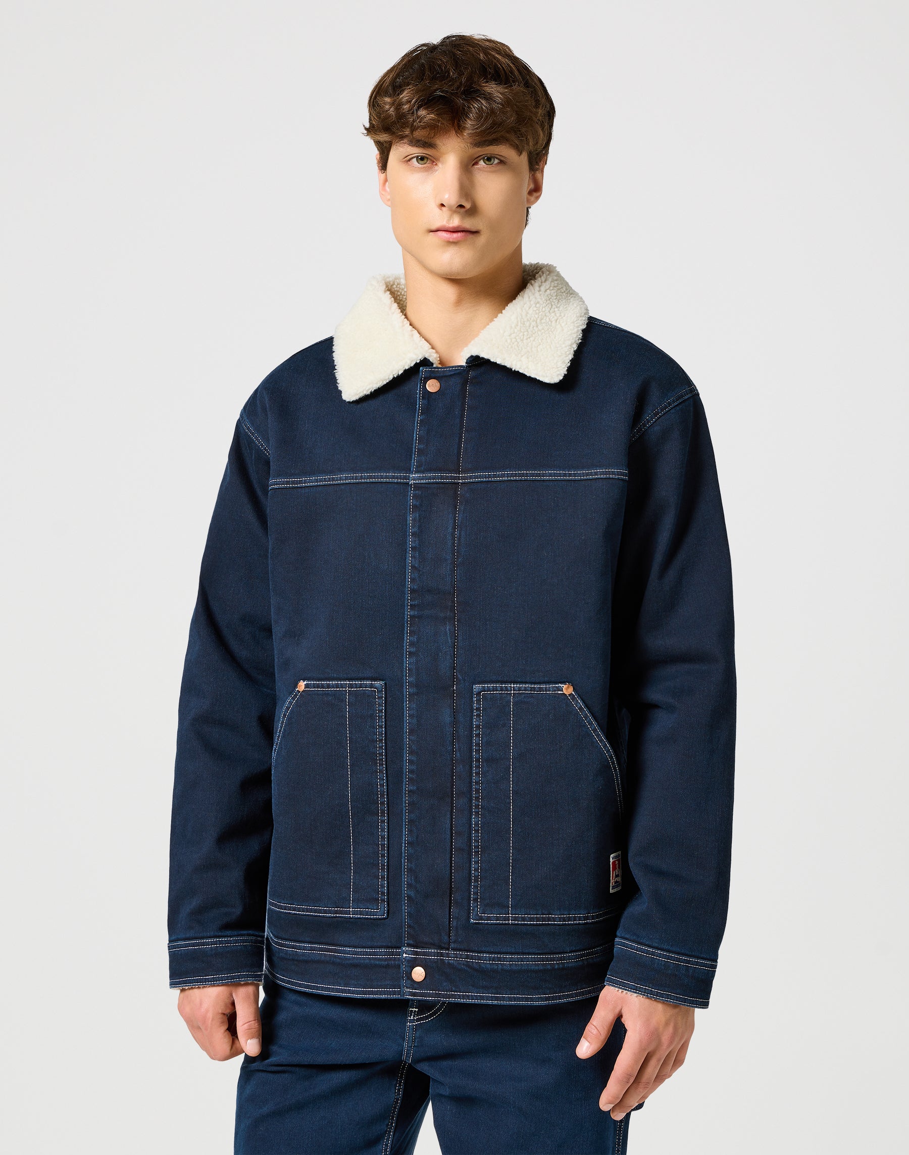 Giacca Casey Sherpa in Midnight Giacche Wrangler