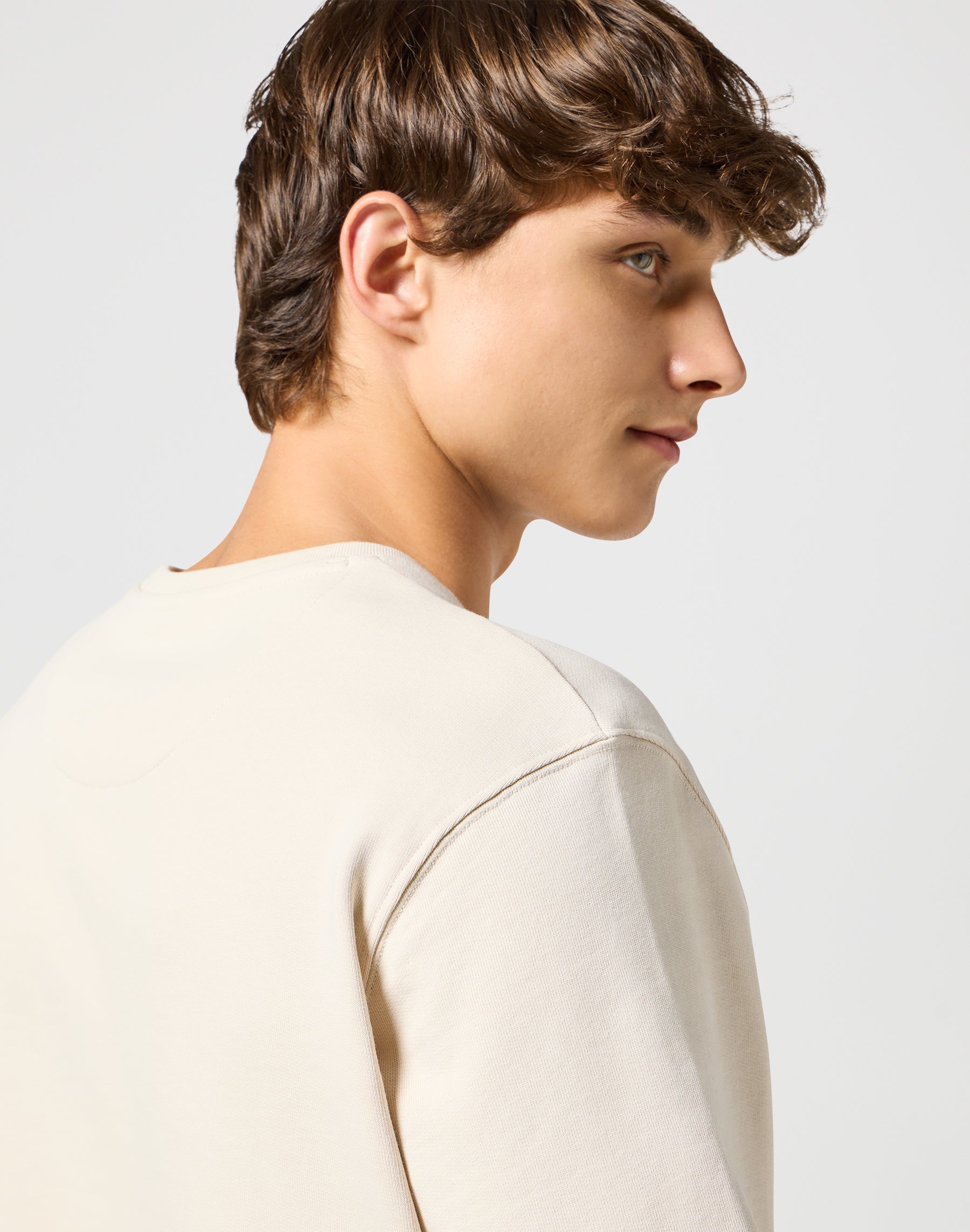 Felpa girocollo in bianco vintage Felpe Wrangler