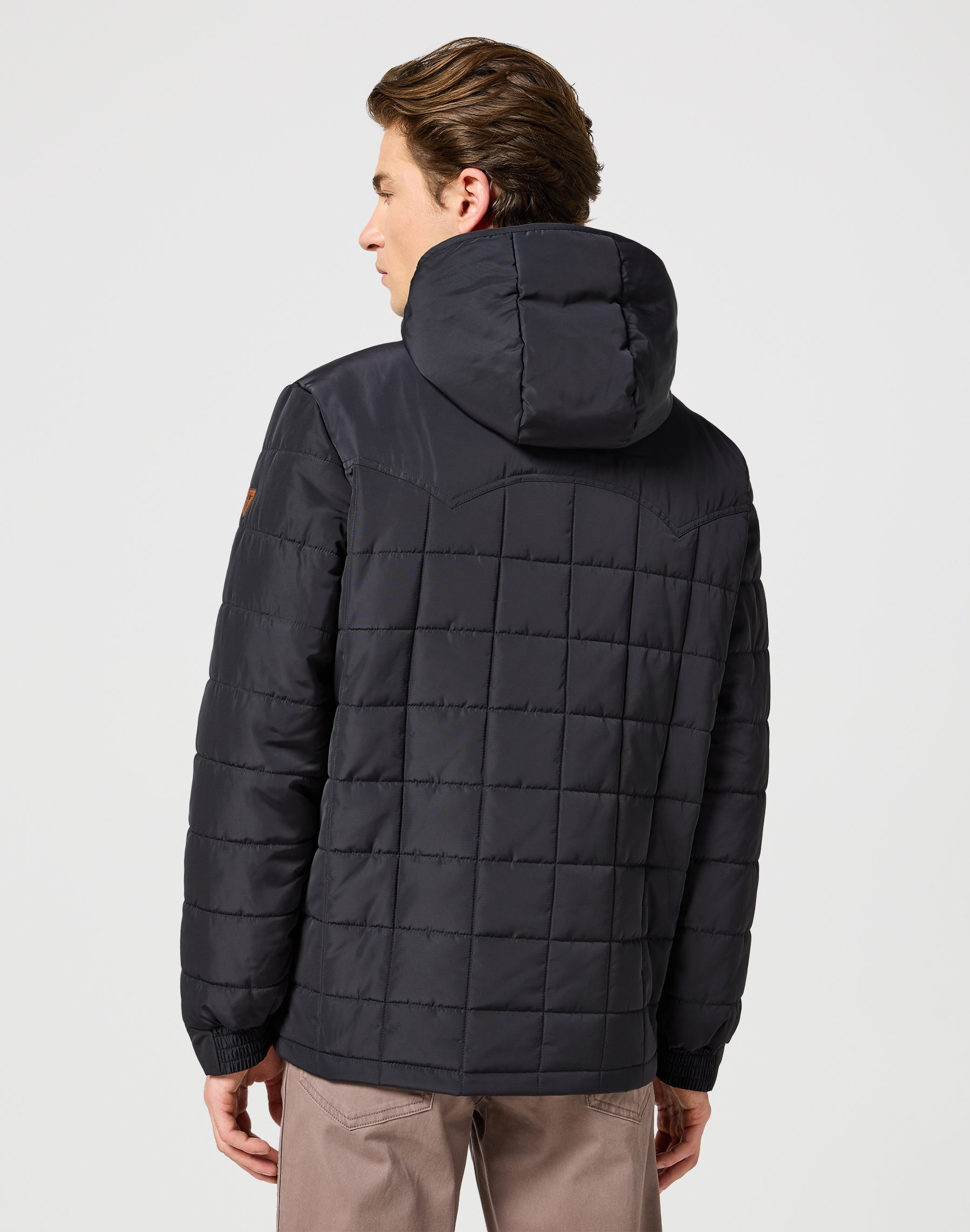 Puffer di transizione in giacca nera Wrangler