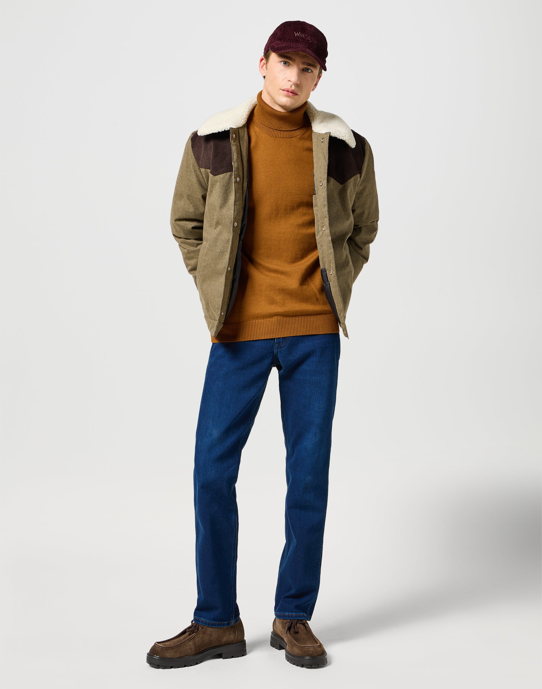 Cappello in velluto a coste in Dahlia Caps Wrangler