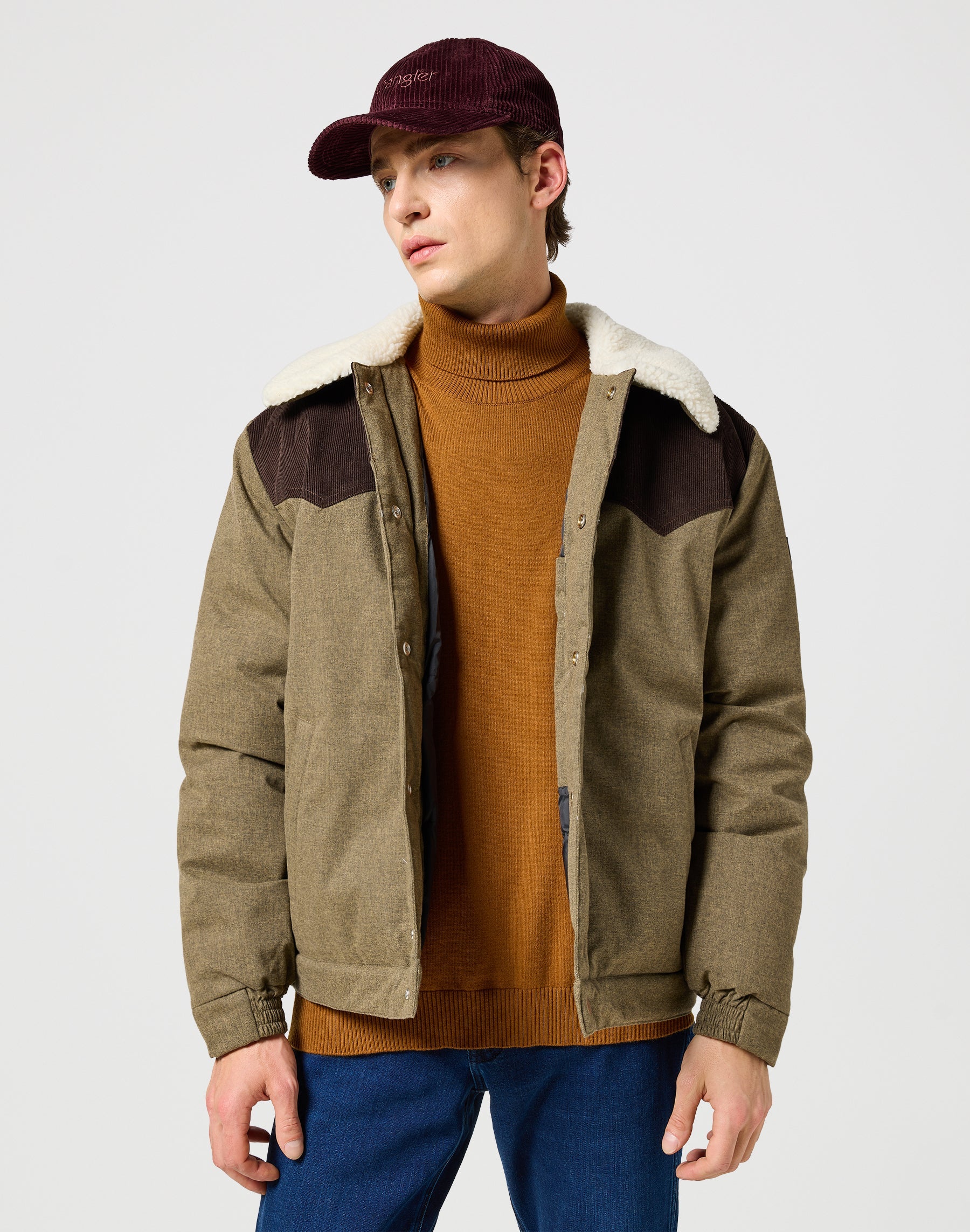 Cappello in velluto a coste in Dahlia Caps Wrangler