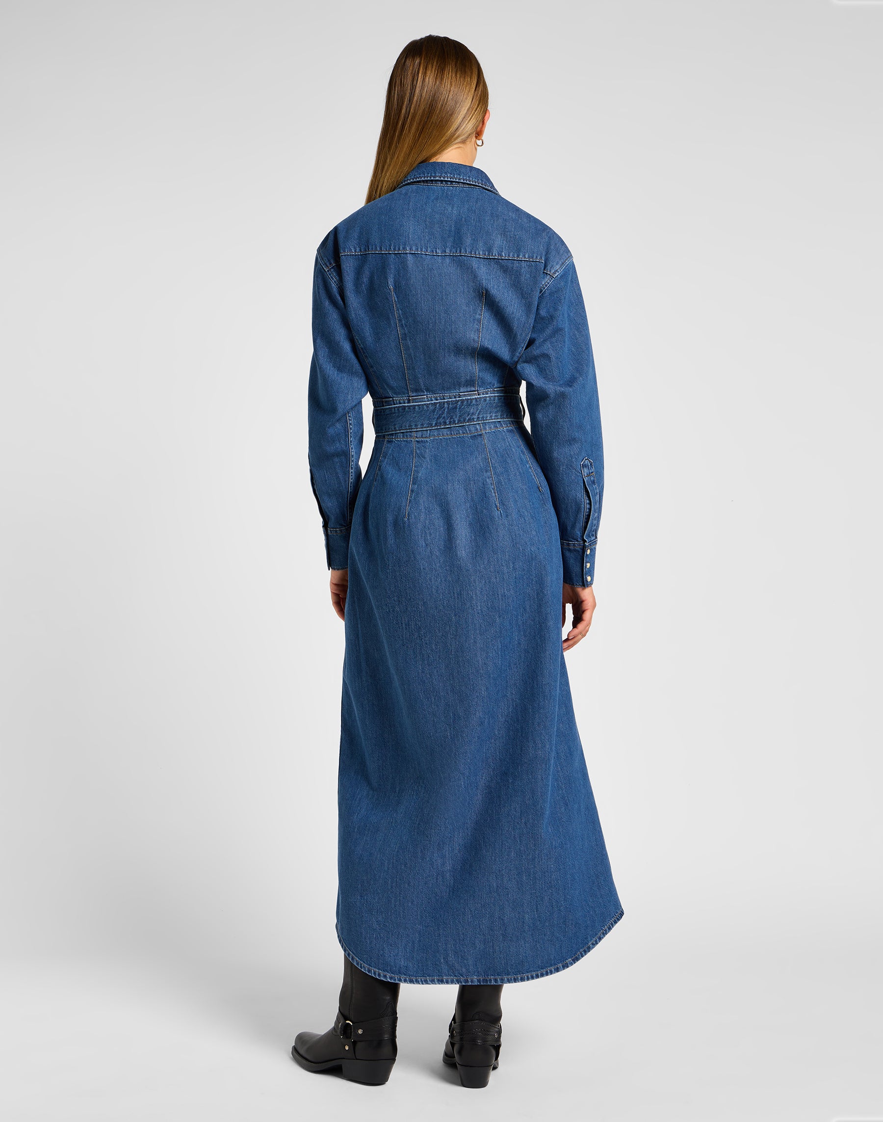 Western Abito con cintura in blu Fusion Dresses Lee