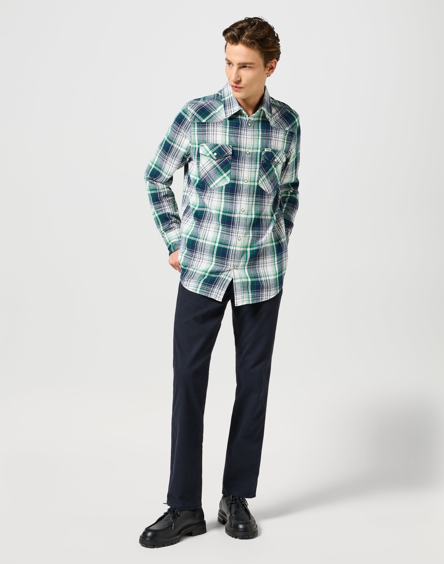 Greensboro in Pantaloni Navy Scuro Wrangler