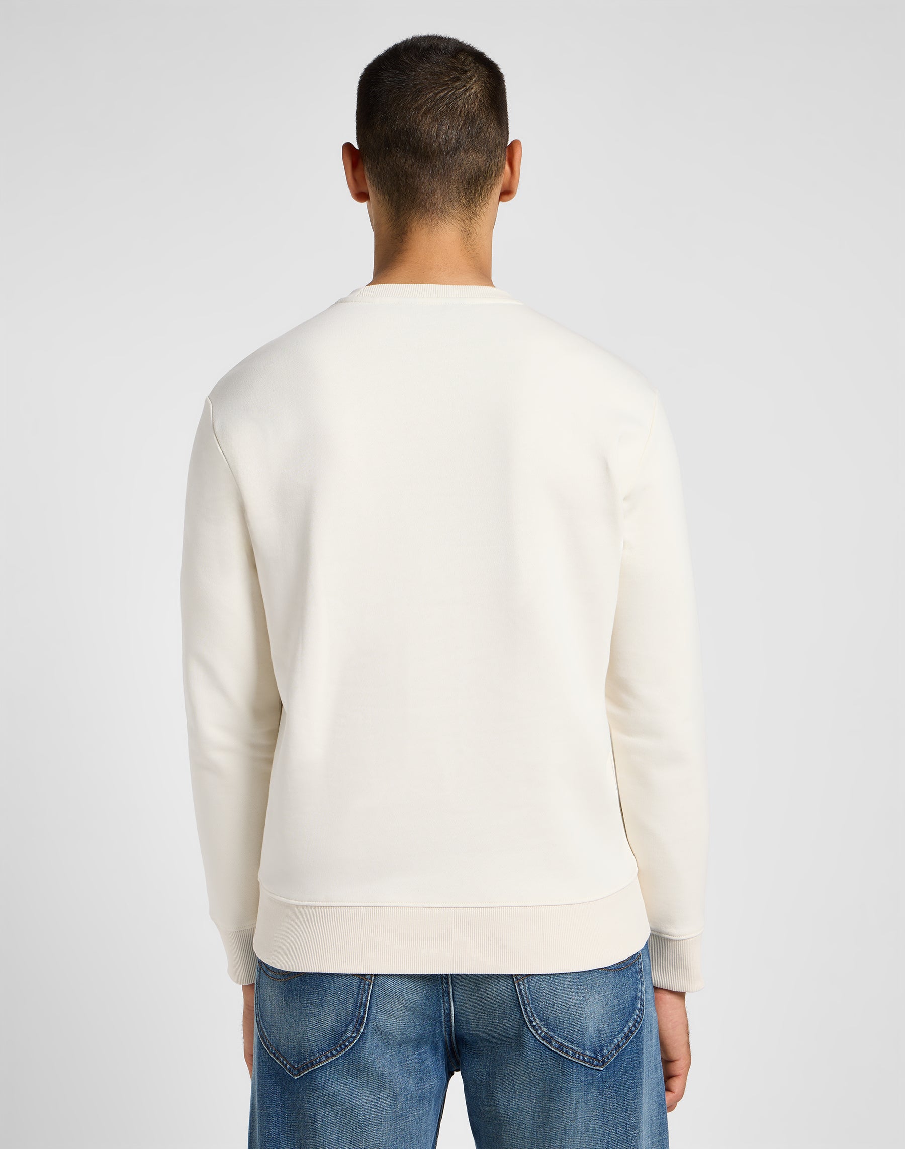 Maglione stagionale in felpa ecru Lee