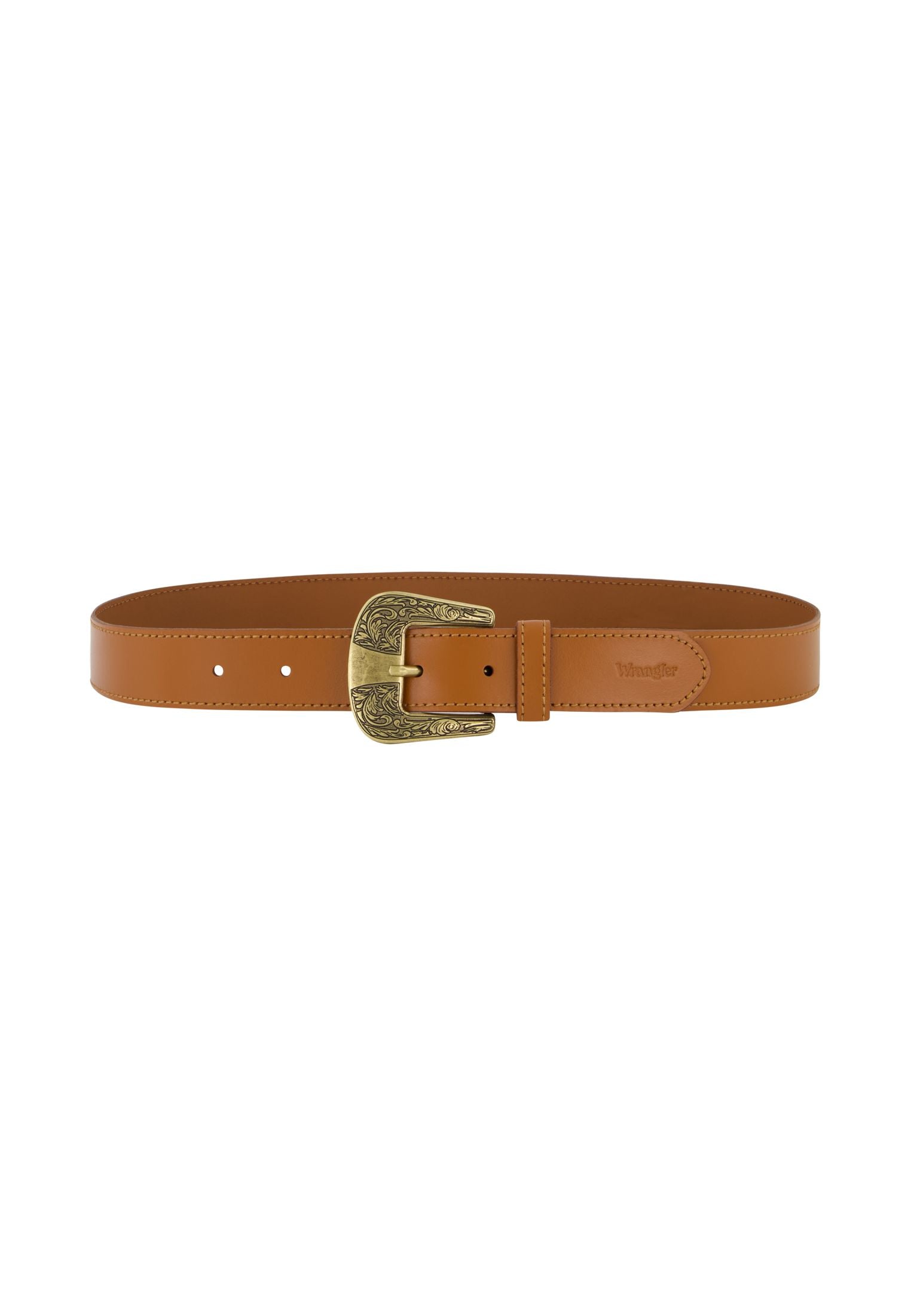 Cintura con fibbia grande in Cognac Cintura Wrangler