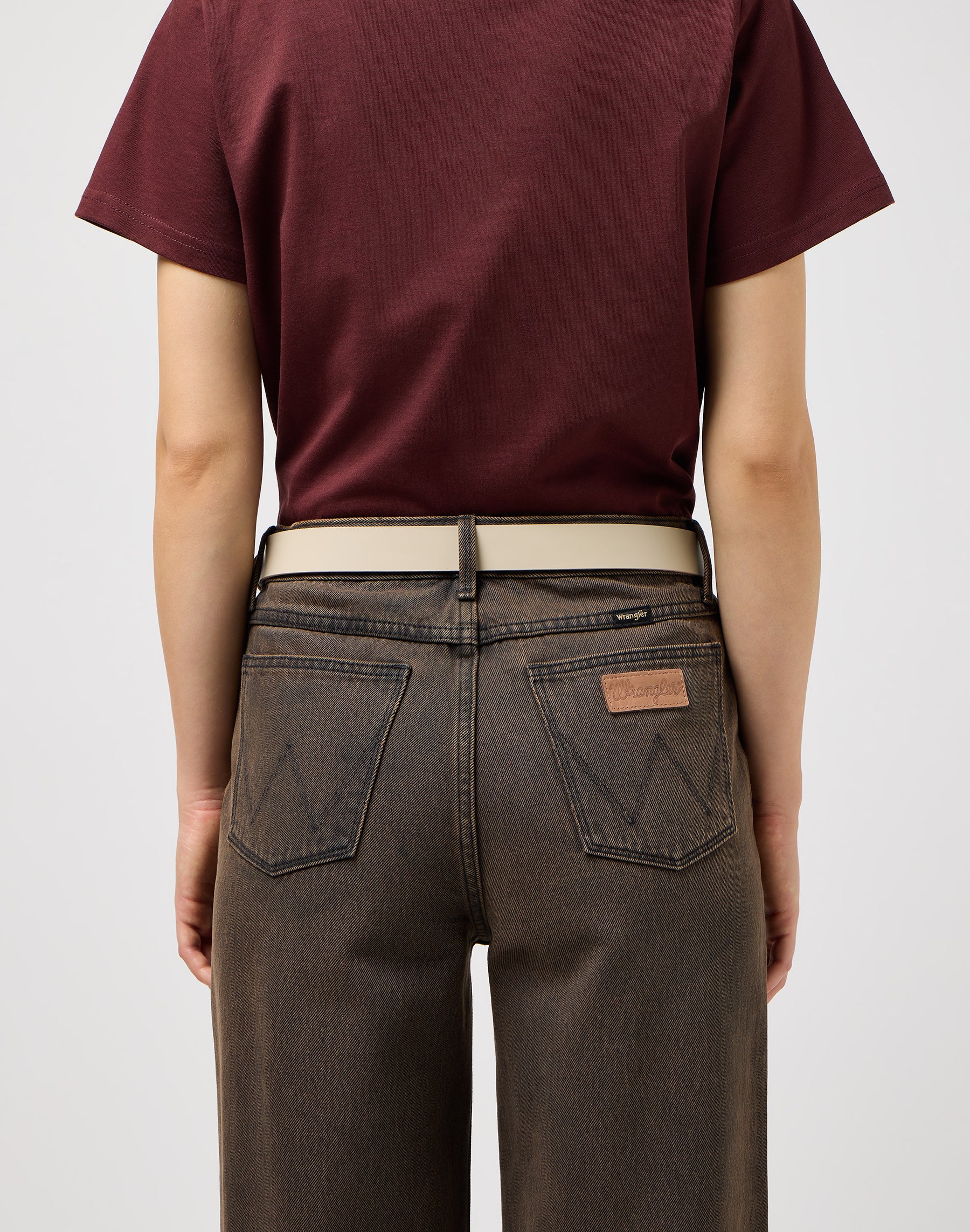 Cintura Double Up in crema Cintura Wrangler