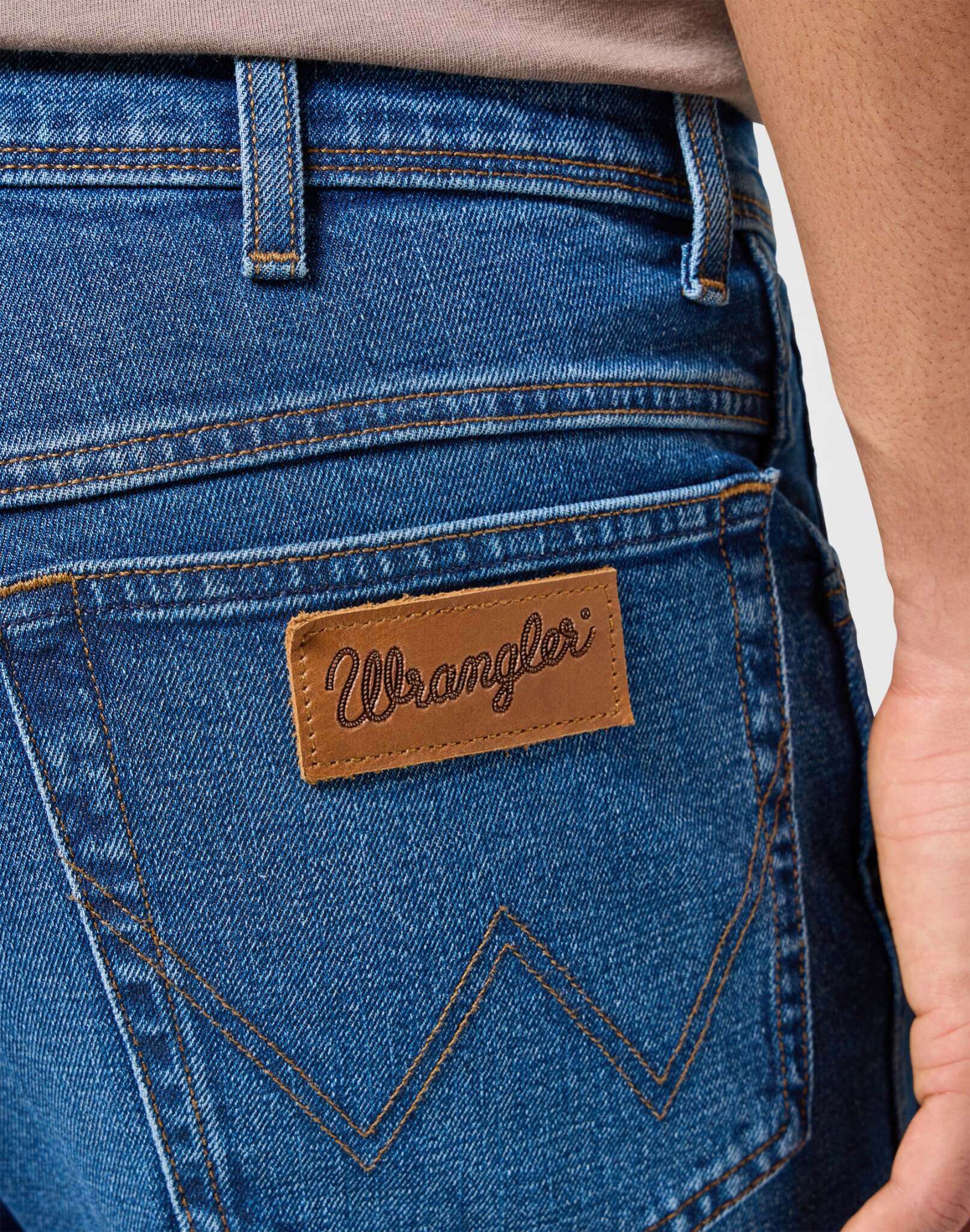 Texas in Sundown Blue Jeans Wrangler
