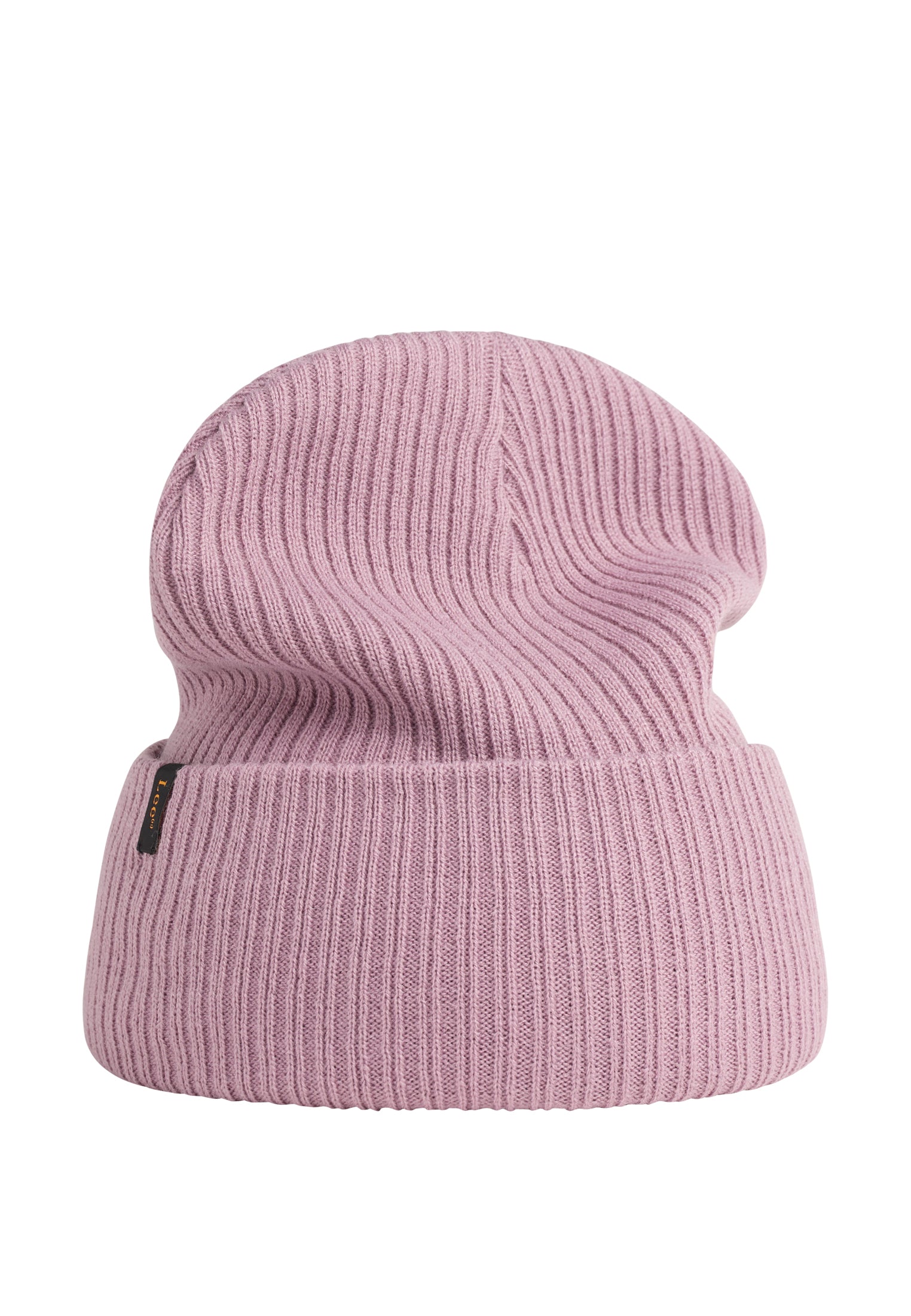 Berretto a coste in Pretty Plum Lee