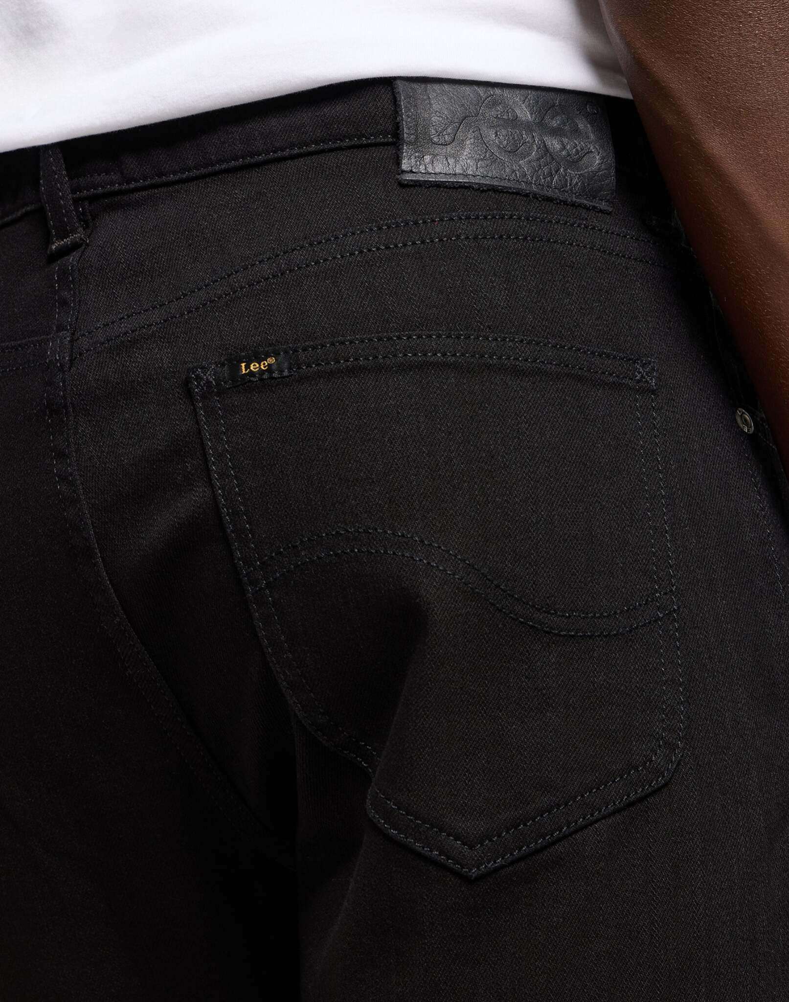 Ovest in jeans neri puliti Lee