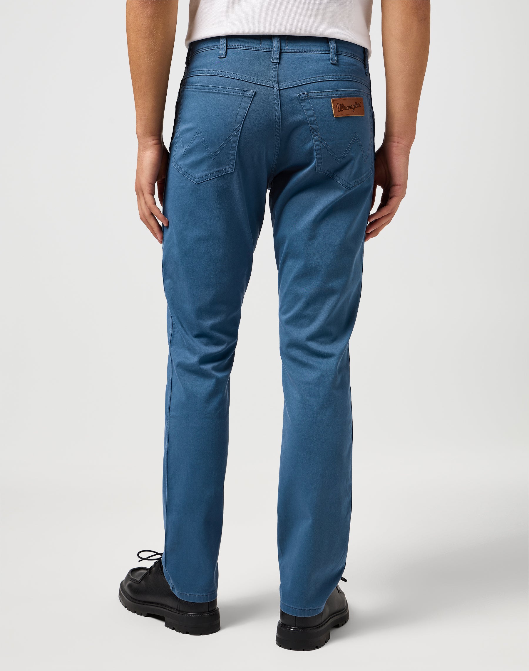 Texas Slim in Cina Pantaloni blu Wrangler
