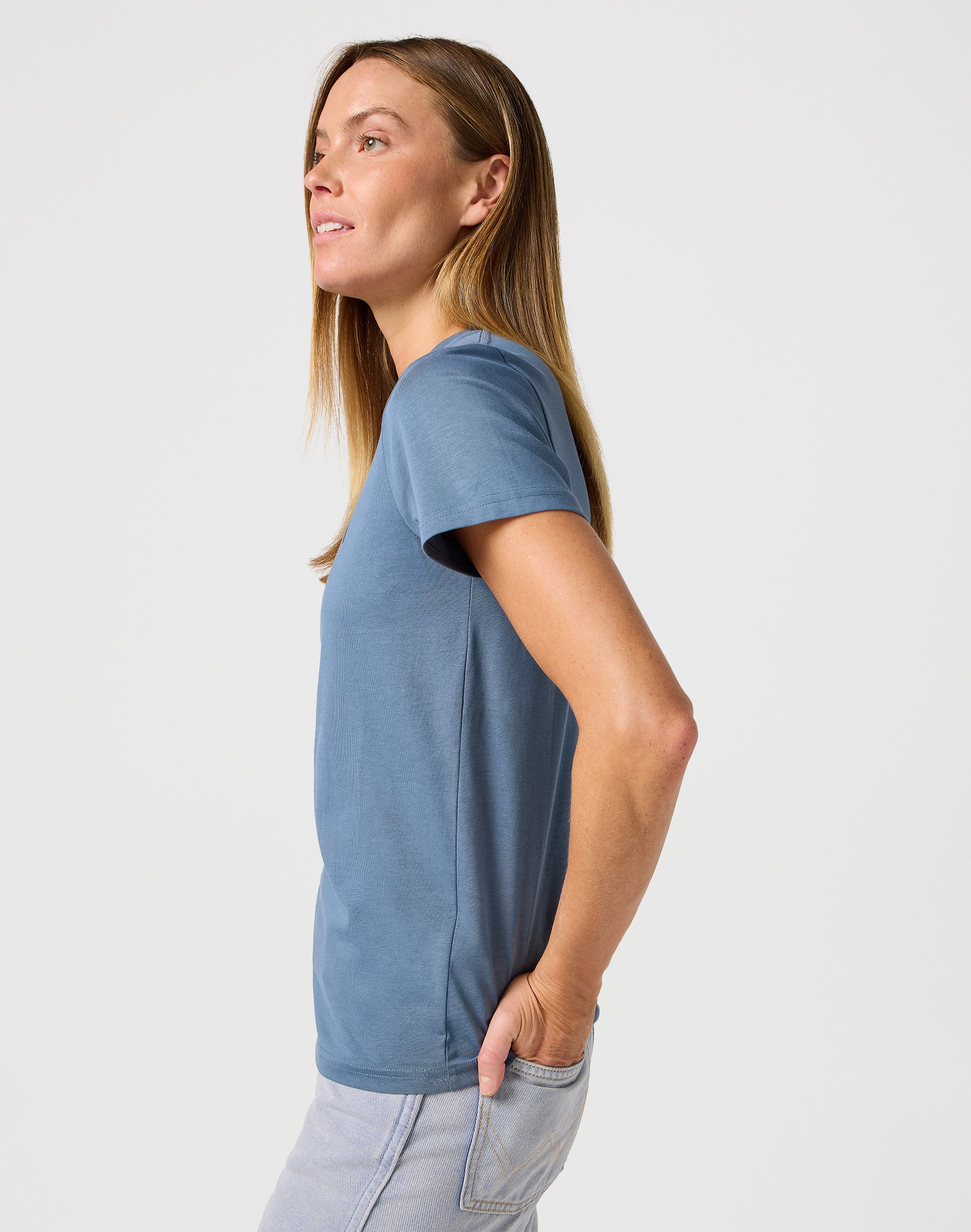 Maglietta grafica in blu polvere Magliette Wrangler