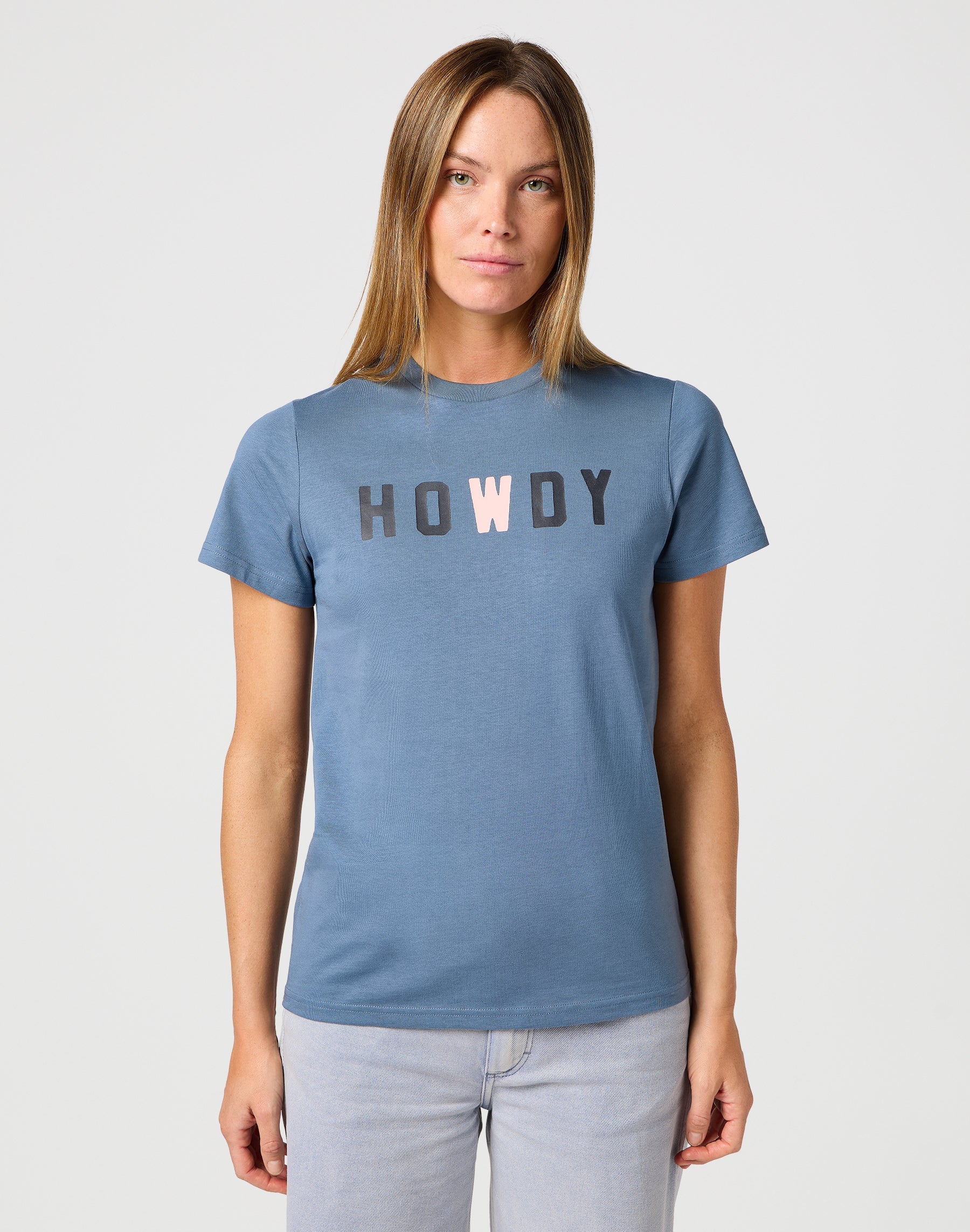 Maglietta grafica in blu polvere Magliette Wrangler