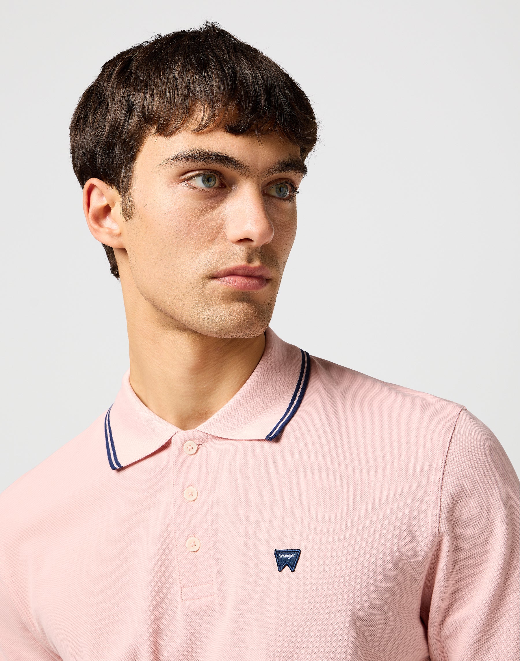 Polo in argento Rosa Magliette Wrangler