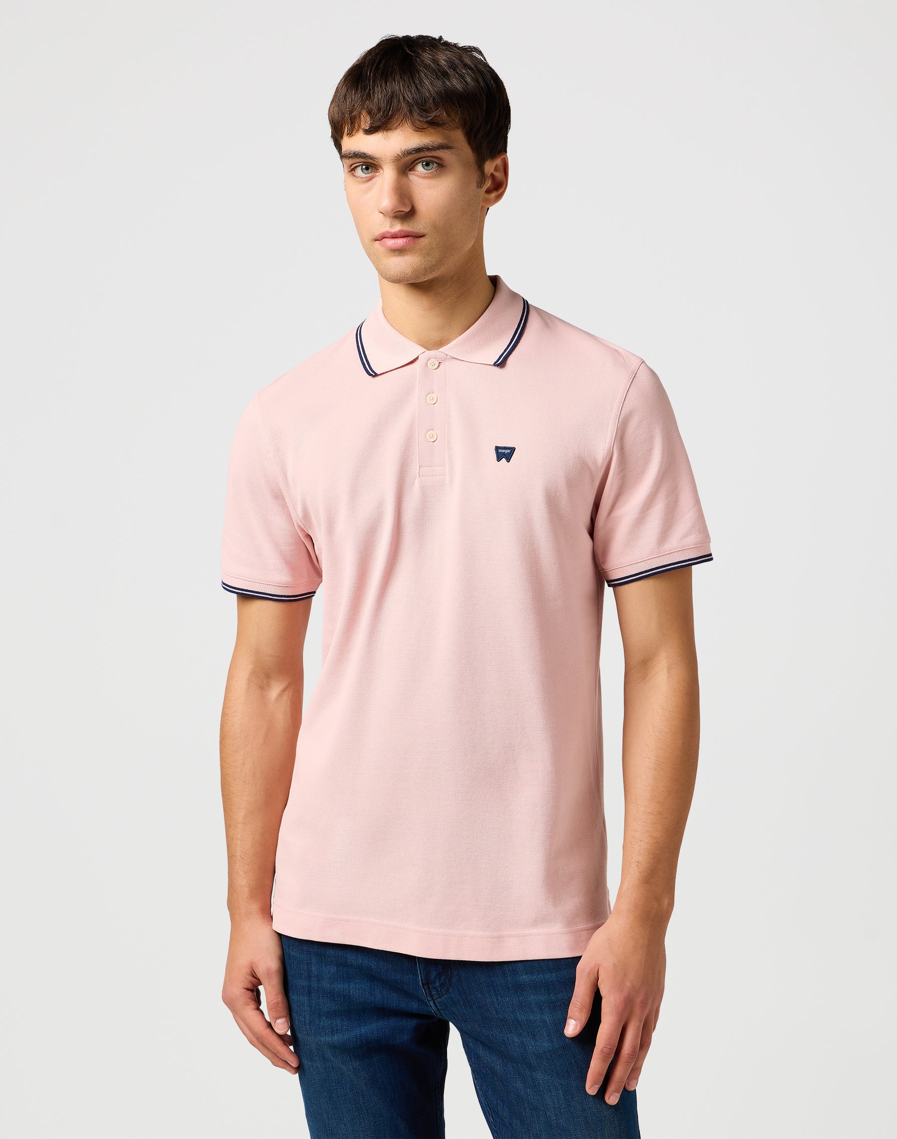 Polo in argento Rosa Magliette Wrangler
