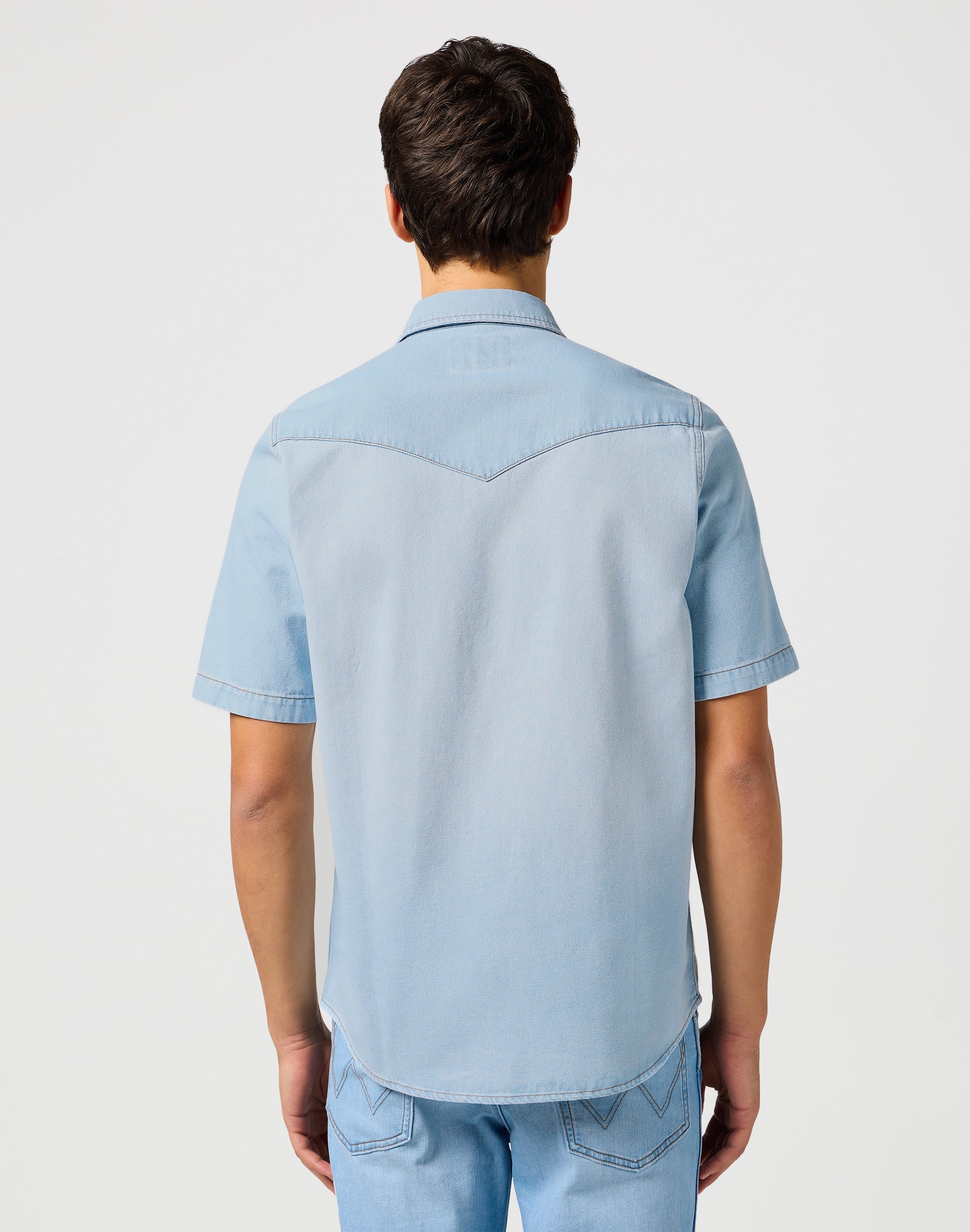 Camicia Western Ss in tinta autentica Camicie Wrangler