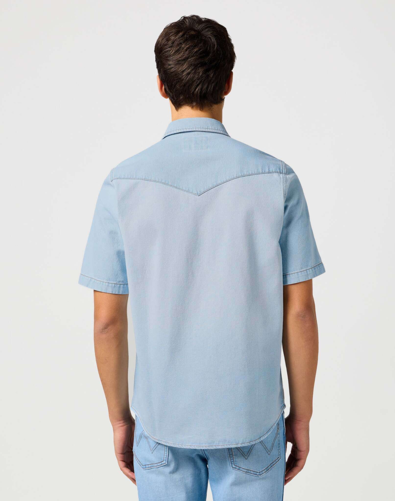 Camicia Western Ss in tinta autentica Camicie Wrangler