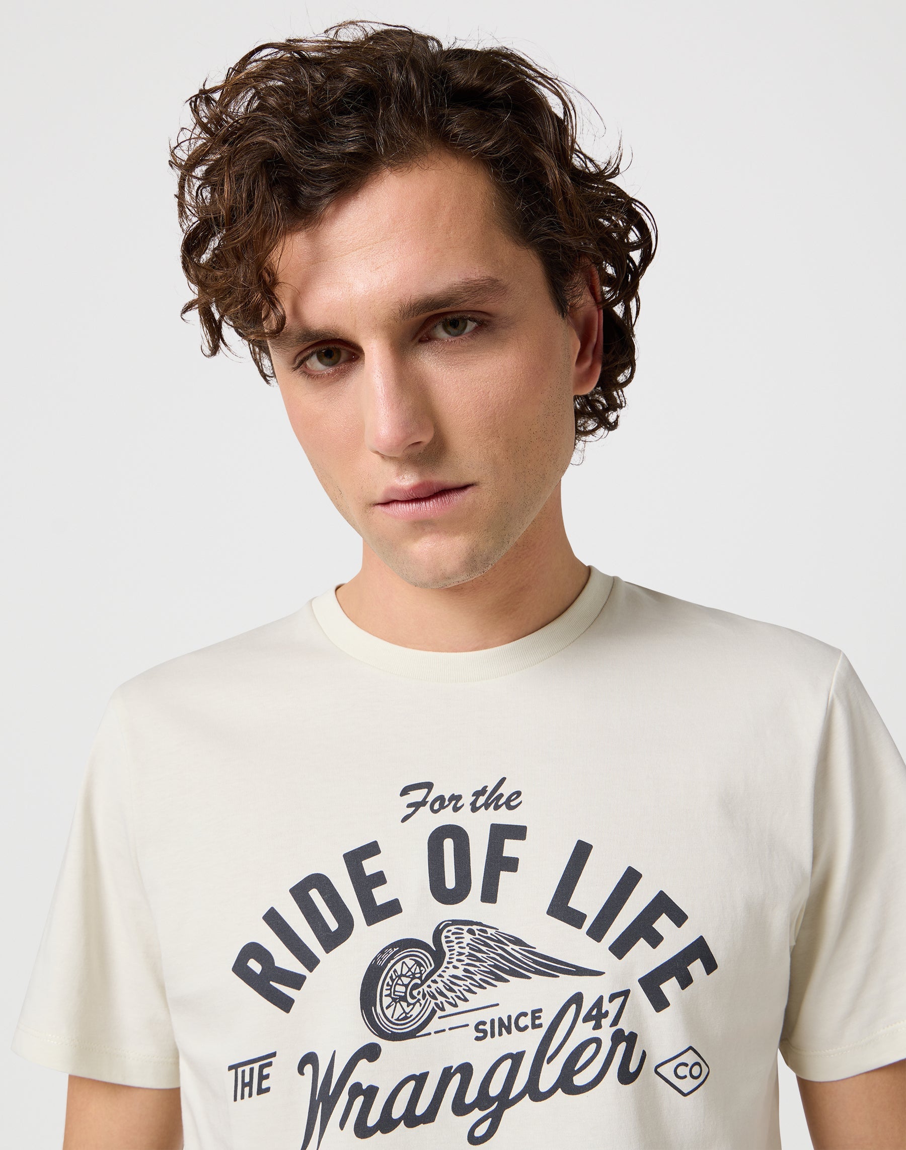 Maglietta Americana in bianco vintage Magliette Wrangler