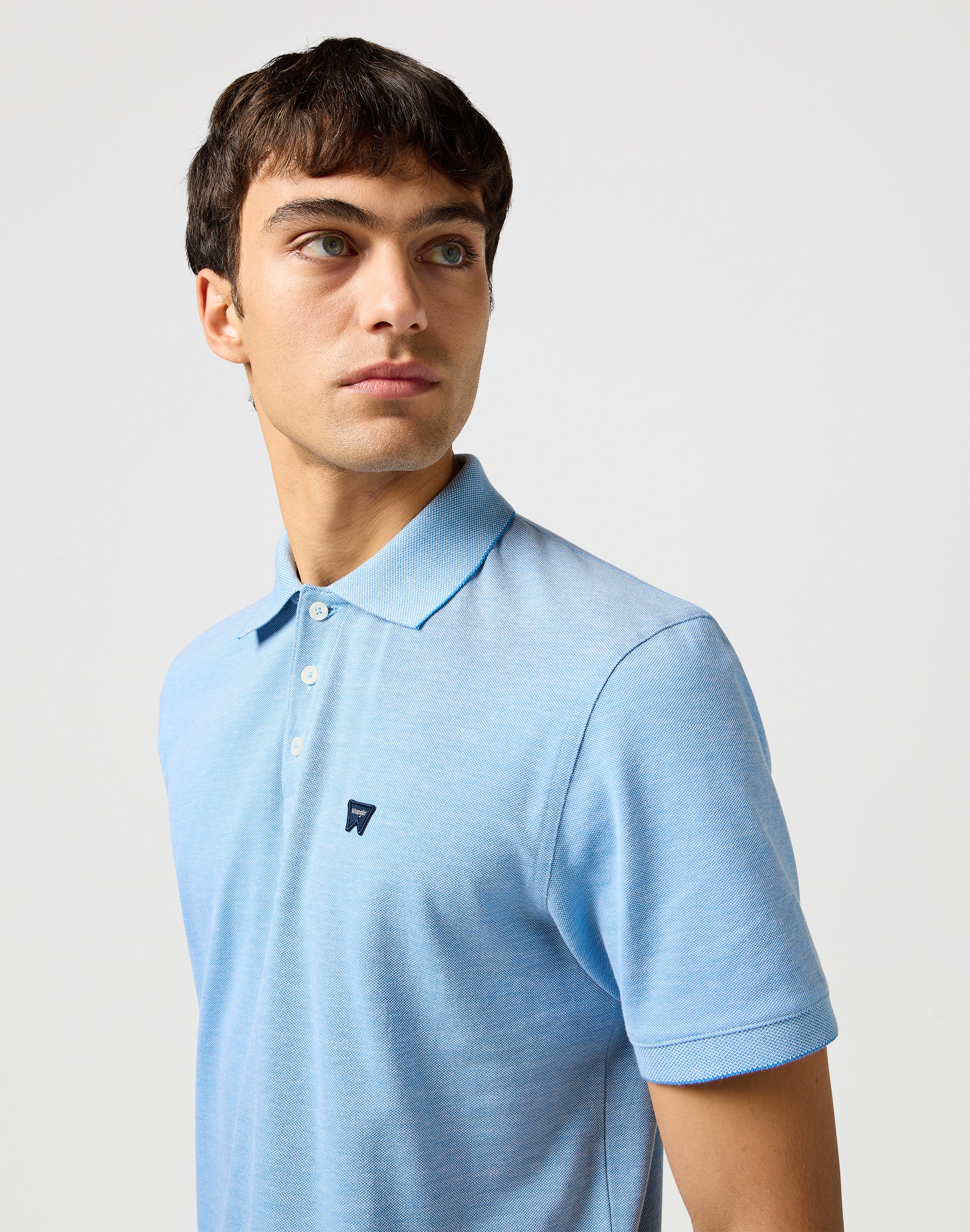 Polo raffinata in blu Magliette Wrangler
