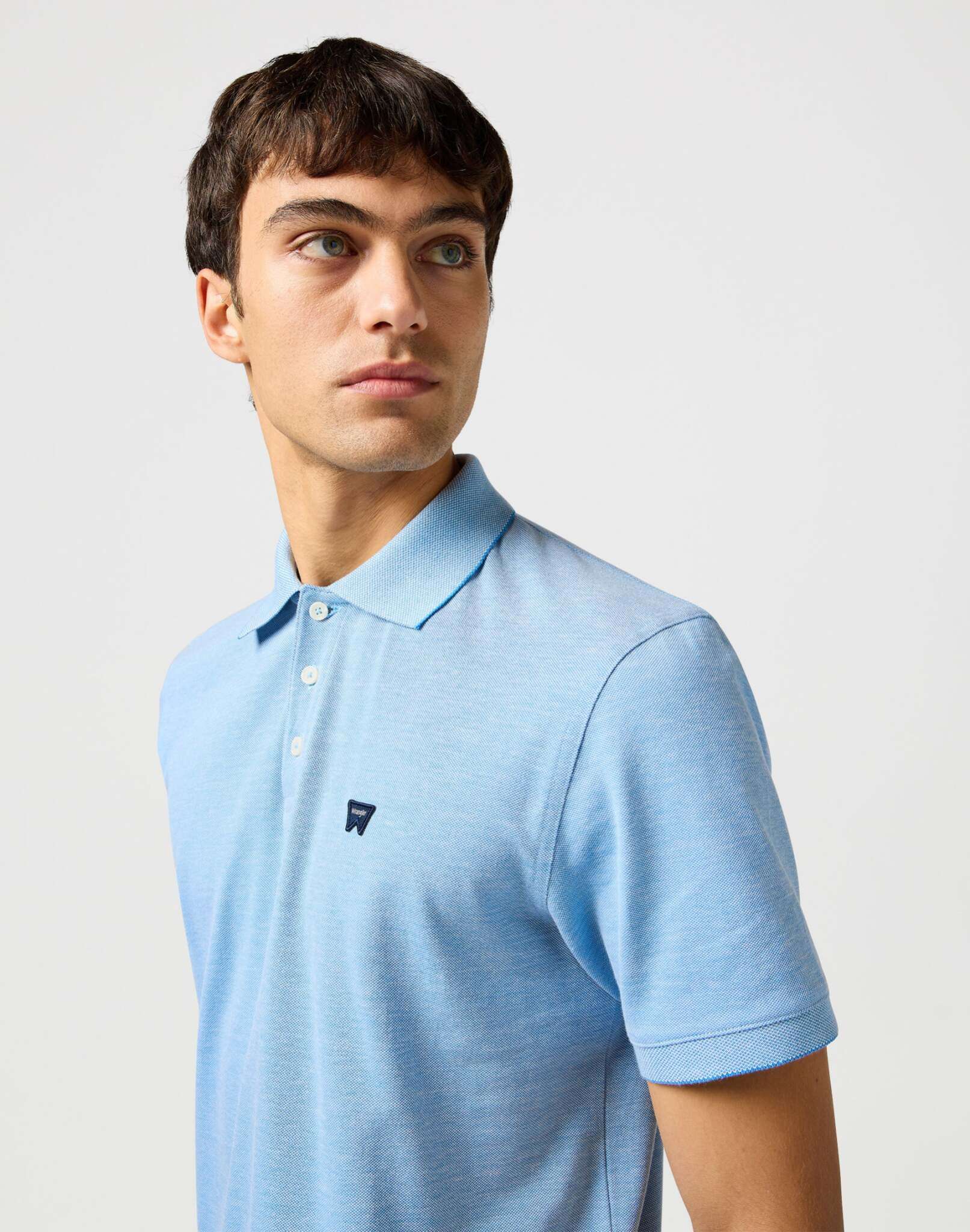 Polo raffinata in blu Magliette Wrangler